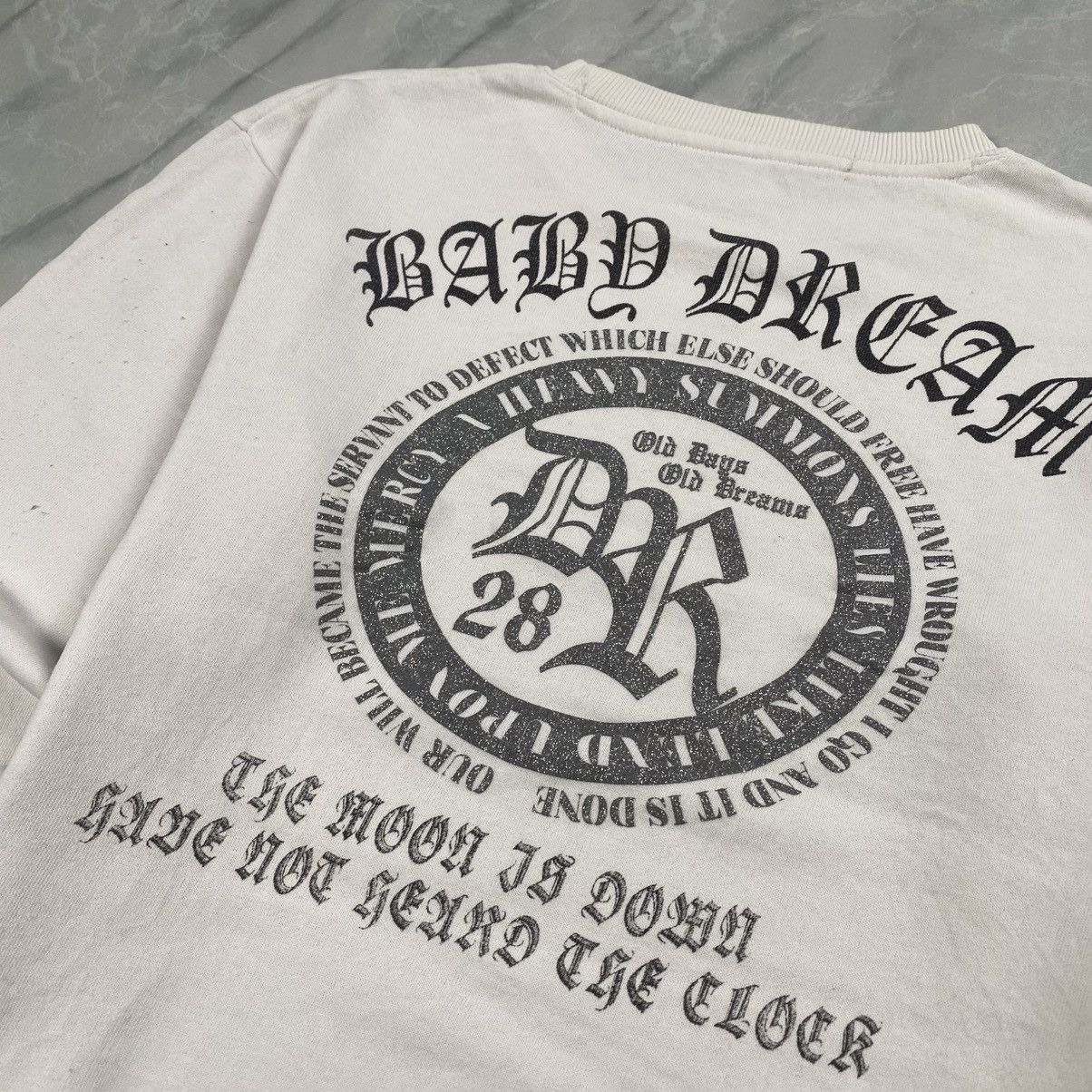 Japanese Brand Vintage y2k Baby Dream Poem Tattoo Boxy Crewneck Size M / US 6-8 / IT 42-44 - 2 Thumbnail