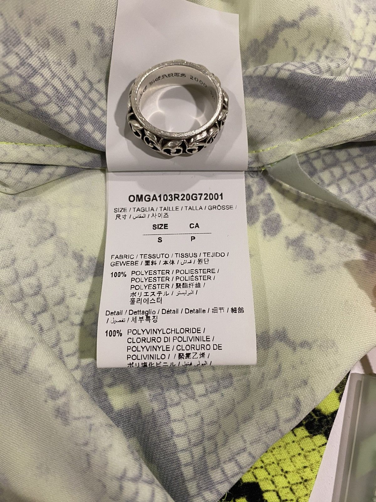 Off-White Off-White Snake Skin Print Button Up Shirt Size US S / EU 44-46 / 1 - 11 Thumbnail