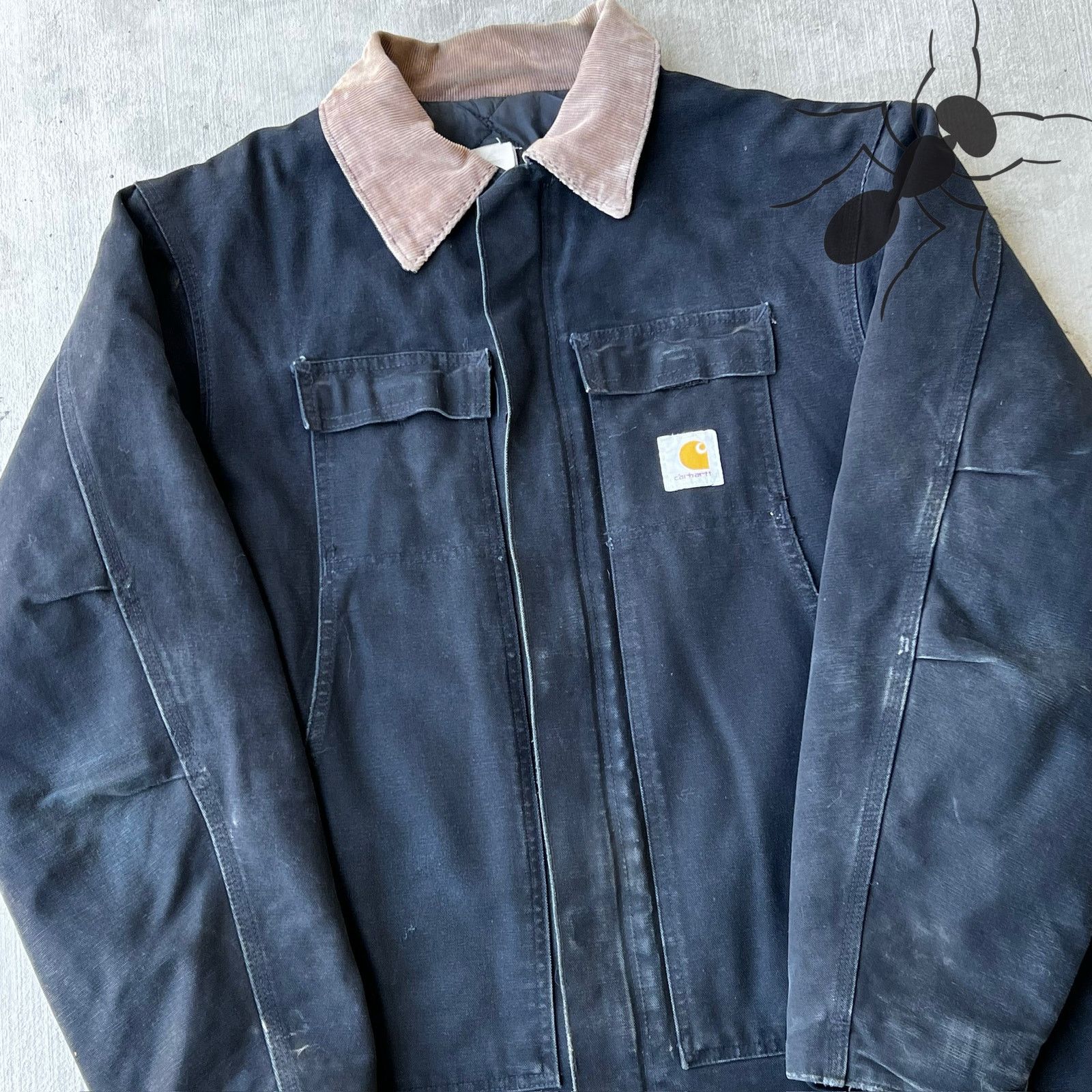 Carhartt × Vintage Carhartt C26 BLK arctic black work wear jacket Size US XL / EU 56 / 4 - 2 Thumbnail