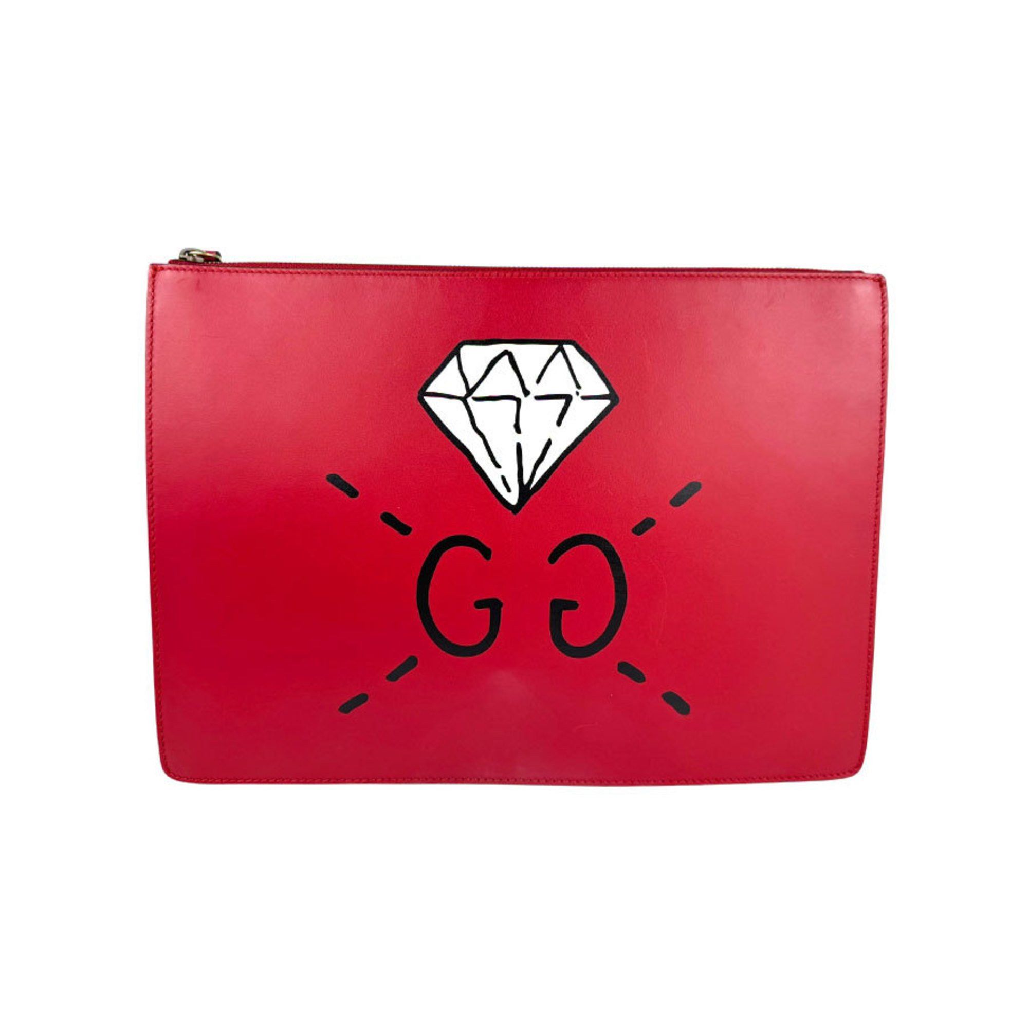 Gucci GUCCI Shoulder Bag Leather Red Gold Men's 429004 z4432 Size ONE SIZE - 1 Thumbnail