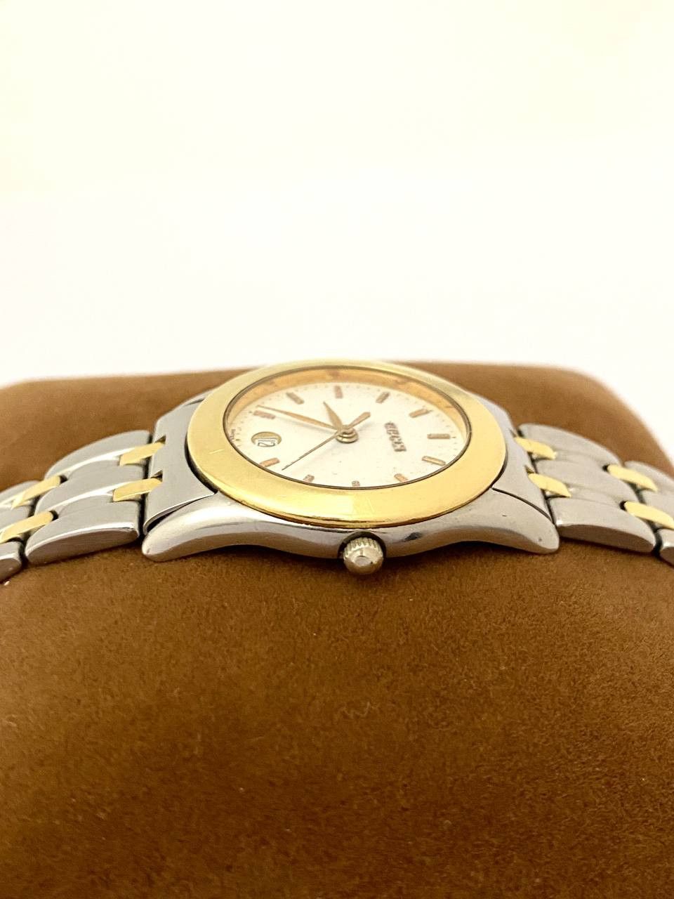 Gucci Gucci GG Logo Gold 18K Quartz Swiss 536 M Mens Wrist Watch Size ONE SIZE - 14 Thumbnail