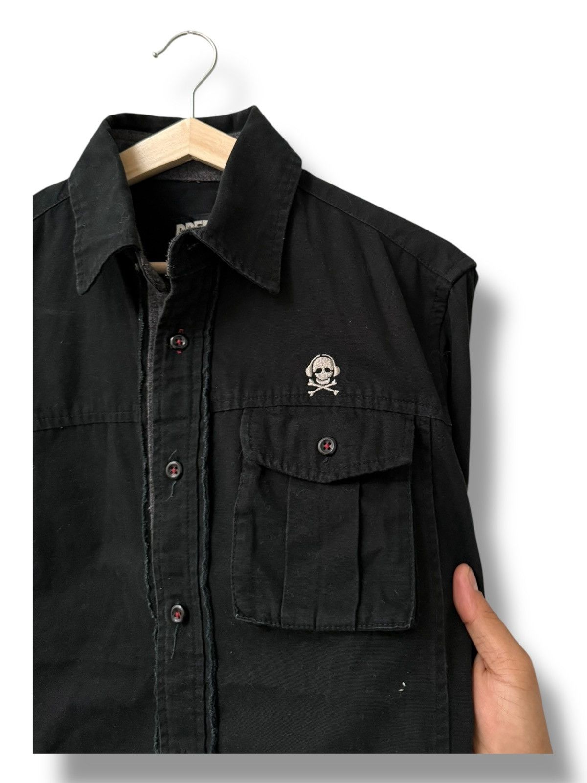 PPFM PPFM SKULL SINGLE POCKET JAPANESE BRAND SHIRT BUTTONS UP Size US L / EU 52-54 / 3 - 10 Thumbnail