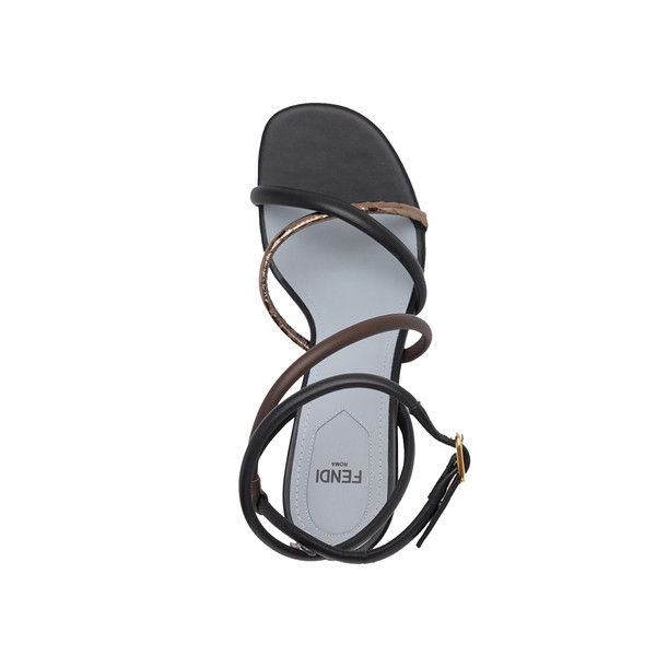 Fendi o1loc1c0824 Sandal in Black / Light Blue Size US 12 / IT 42 - 4 Thumbnail
