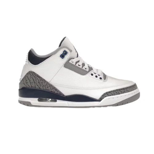 image of Jordan Brand 3 Midnight Navy (Used) Shoes in White, Men's (Size 10)