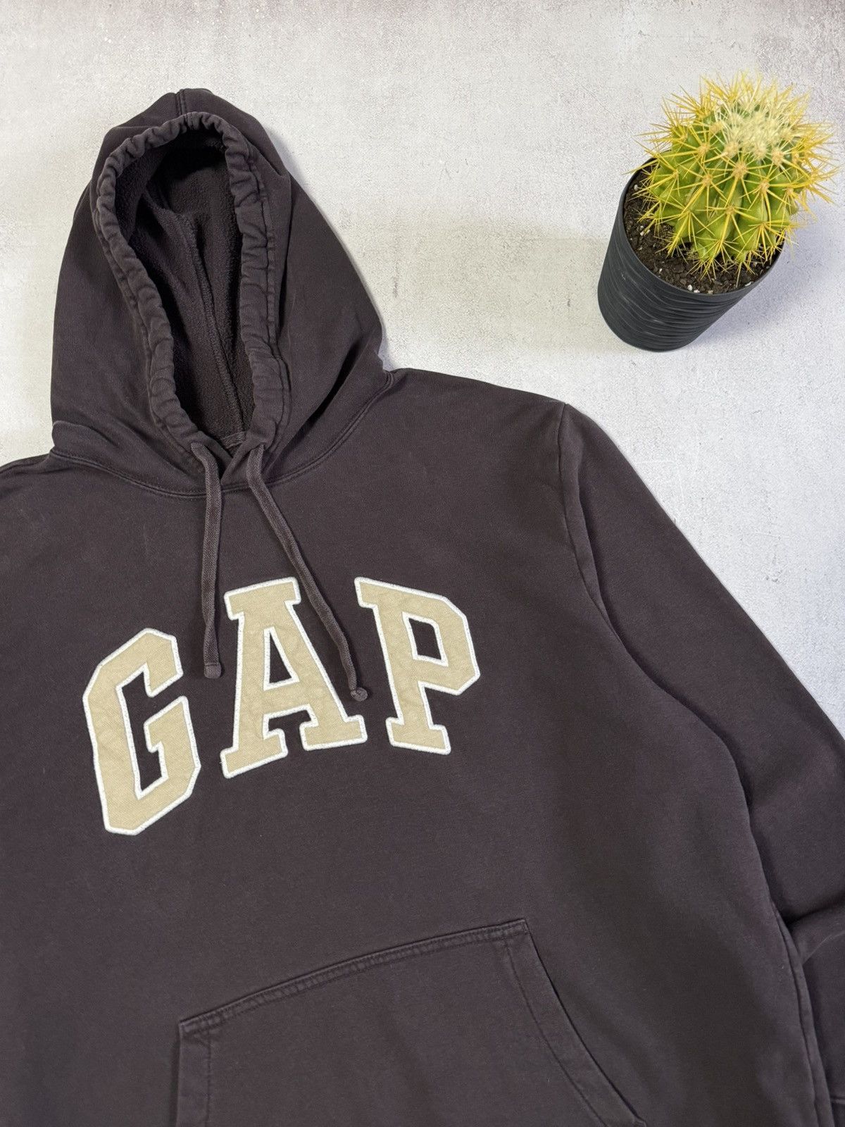 Gap GAP Brown Hoodie Big Logo Mens XL Size Baggy Size US XL / EU 56 / 4 - 3 Thumbnail