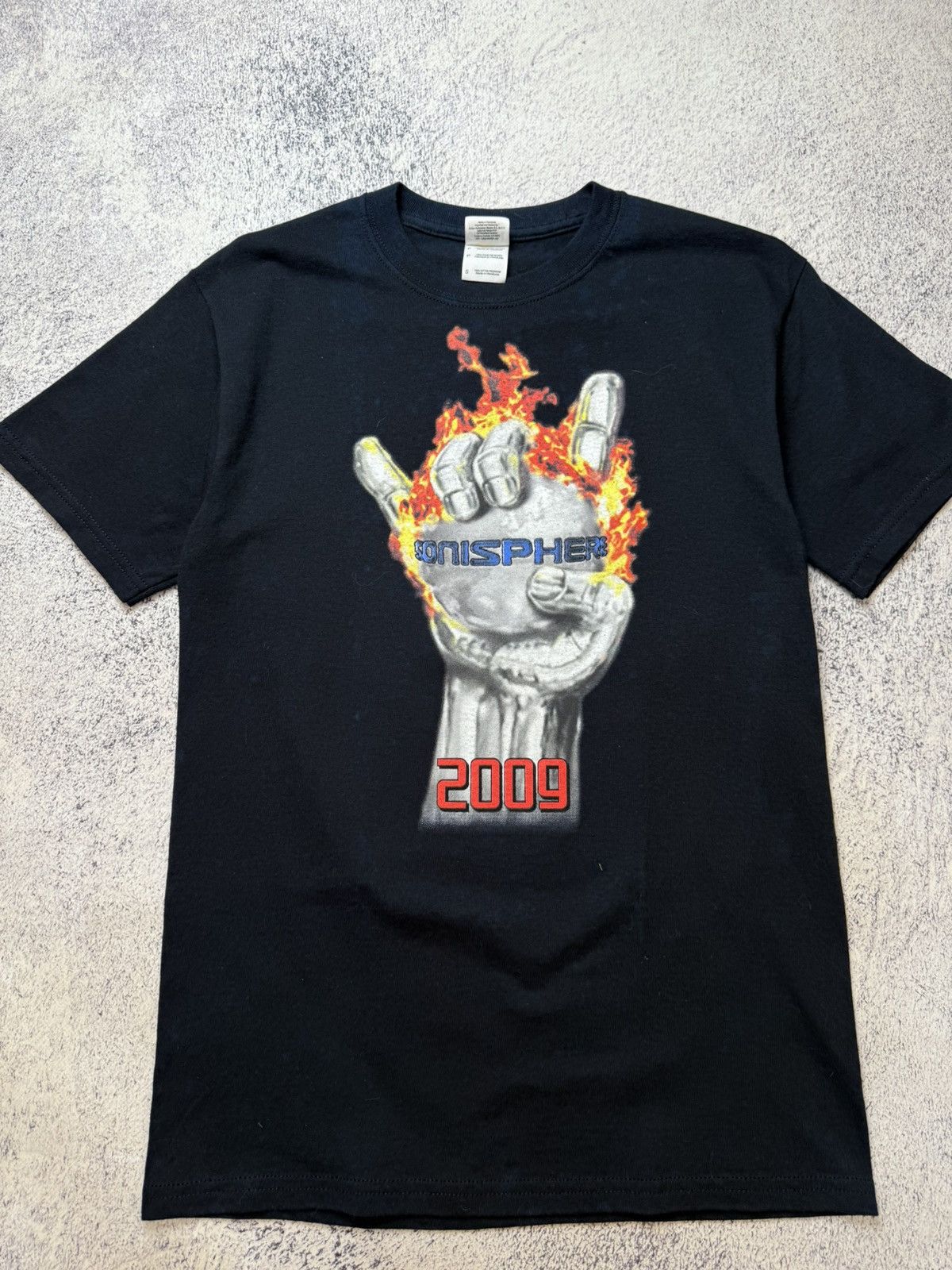 Vintage SONISPHERE 2009 METALLICA SLIPKNOT KORN VINTAGE GRAPHIC TEE Size US S / EU 44-46 / 1 - 8 Thumbnail