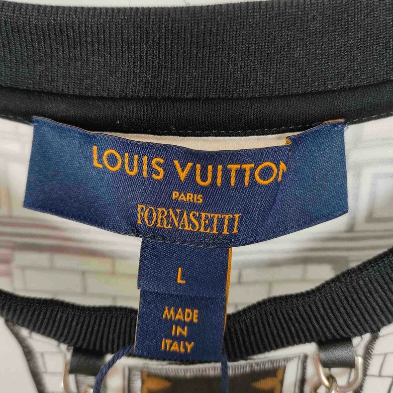 Louis Vuitton Louis Vuitton Round neck short sleeves with architectural Size US L / EU 52-54 / 3 - 5 Thumbnail