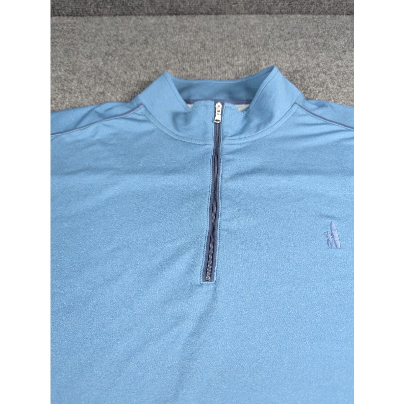 johnnie-O Johnnie-O Lammie 1/4 Zip Prep-Formance Pullover Top Men's XL Blue Logo Stretch Size US XL / EU 56 / 4 - 3 Thumbnail