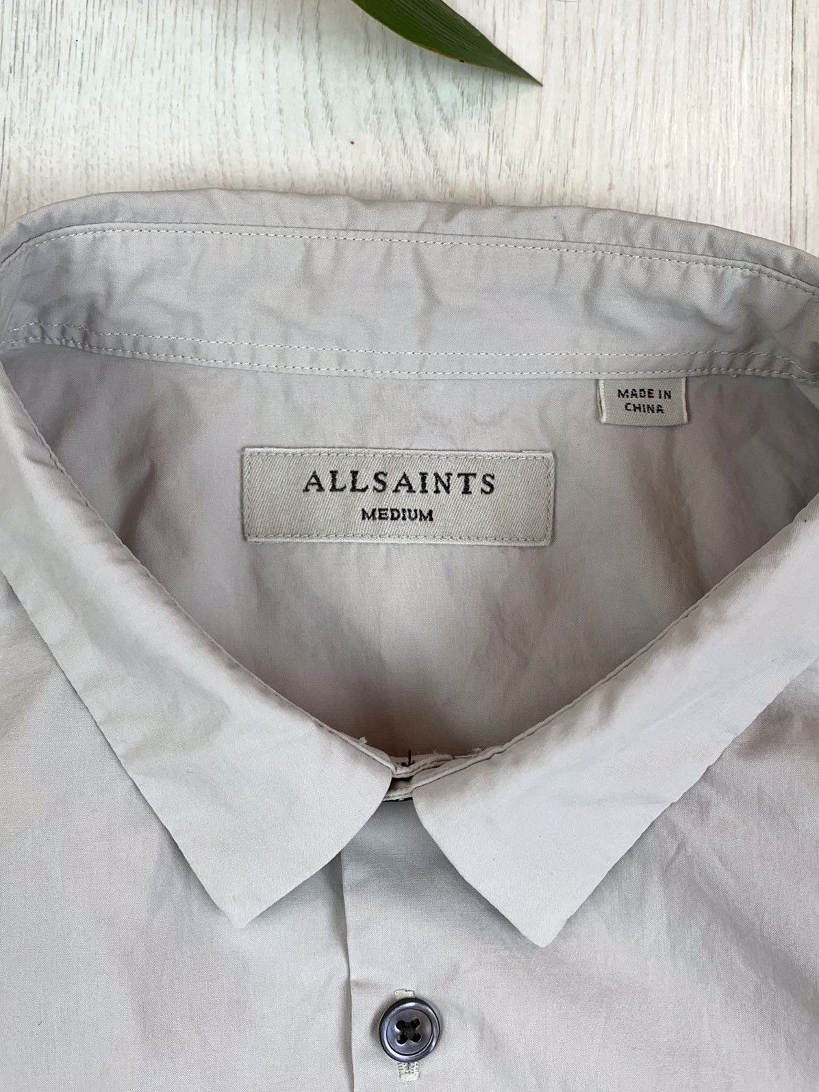 Allsaints Allsaints Long Sleeve Button Shirt Grey Size M Size US M / EU 48-50 / 2 - 5 Thumbnail