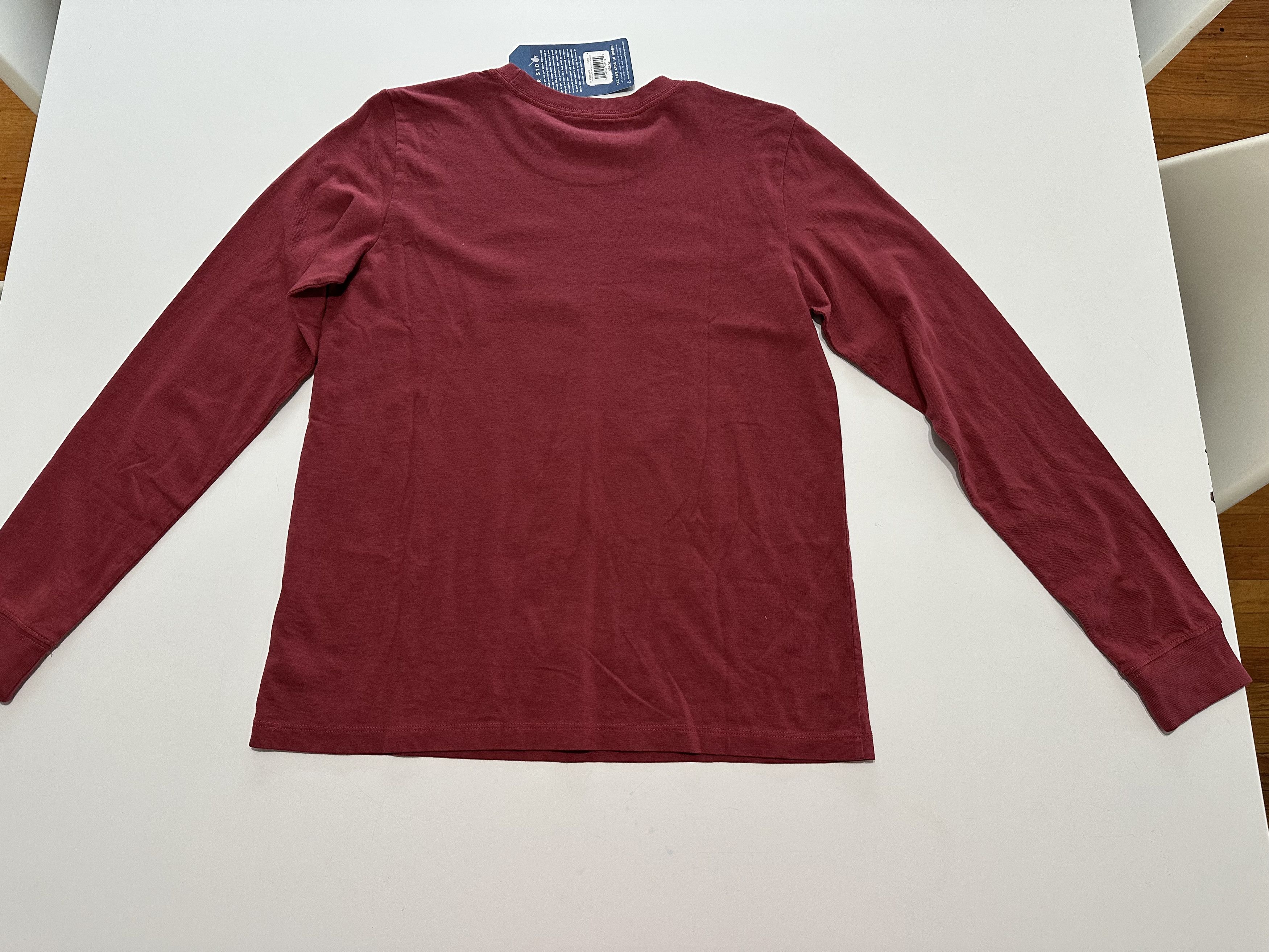 Life is Good Life is Good Men's Burgundy Red T-shirt Cat Christmas Small Size US S / EU 44-46 / 1 - 7 Thumbnail