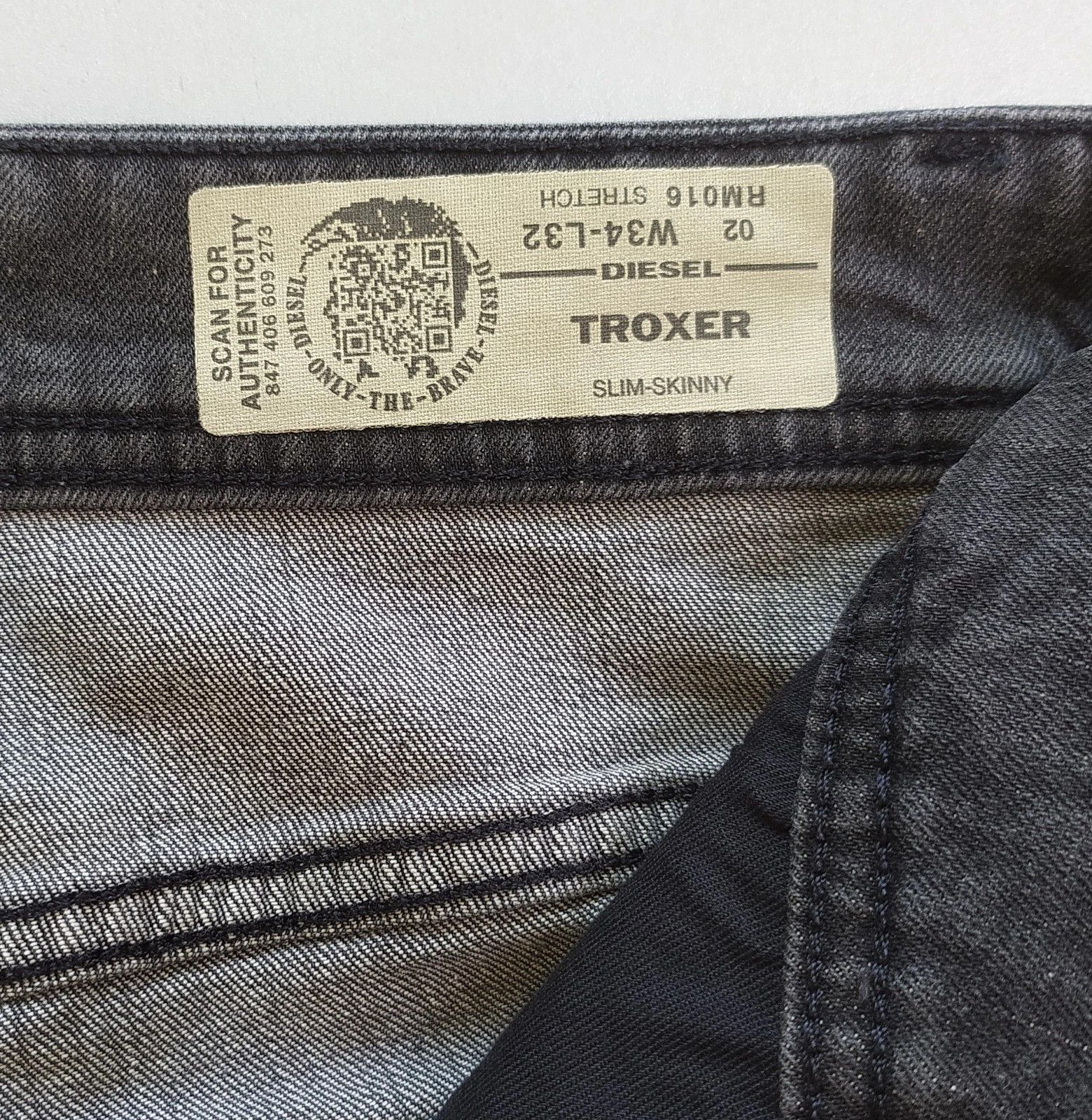 Diesel Diesel TROXER L.32 MENS JEANS SLTP/9996 Size US 34 / EU 50 - 7 Thumbnail