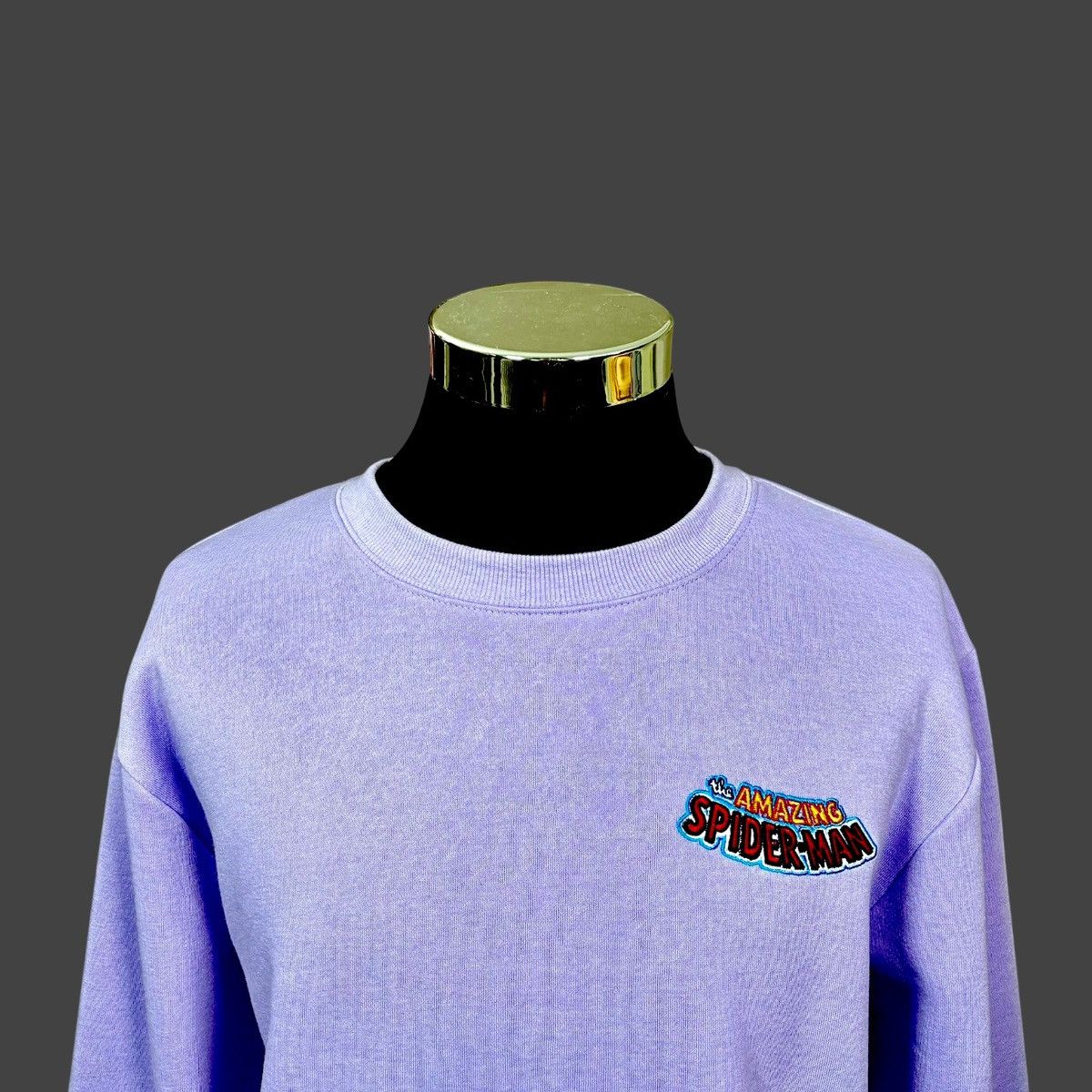 Marvel Comics Marvel Spider-Man Light Purple Long Graphic Sweatshirt Sz XL Size US XL / EU 56 / 4 - 3 Thumbnail