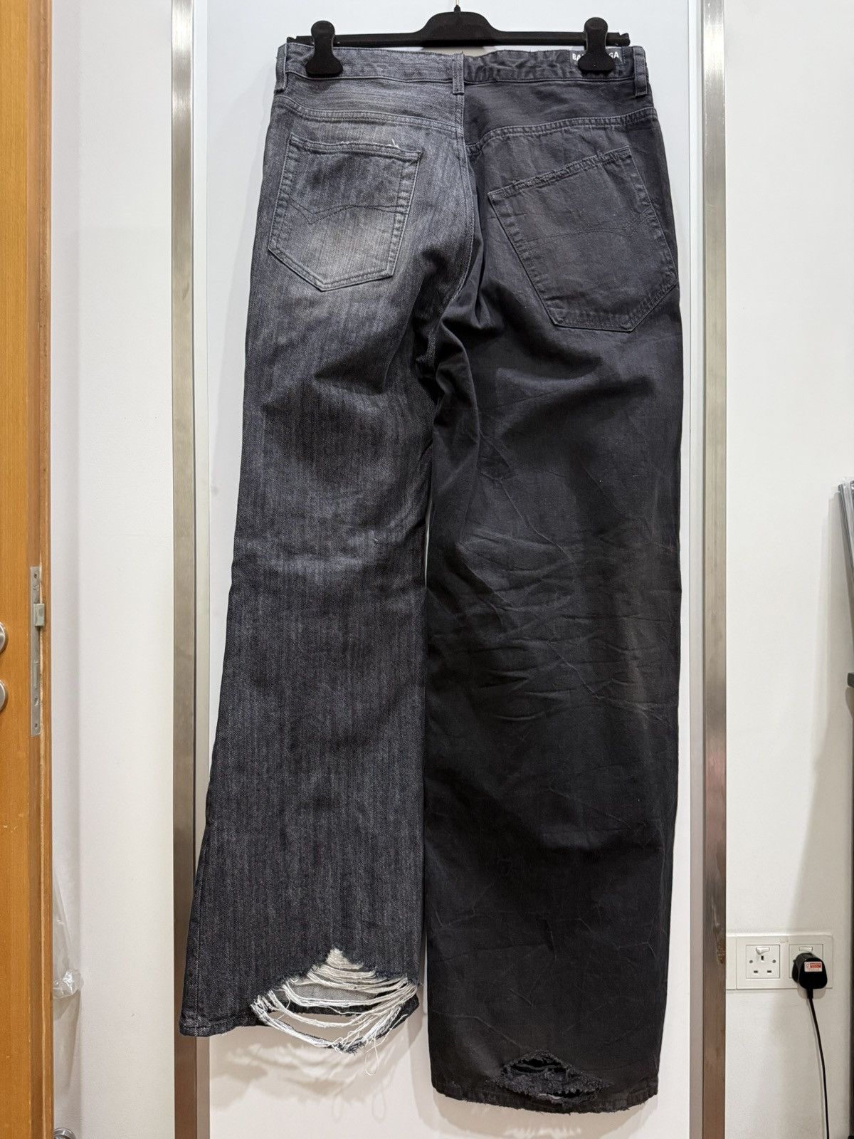 Balenciaga Fall 24 fifty-fifty 50-50 Hybrid Jeans