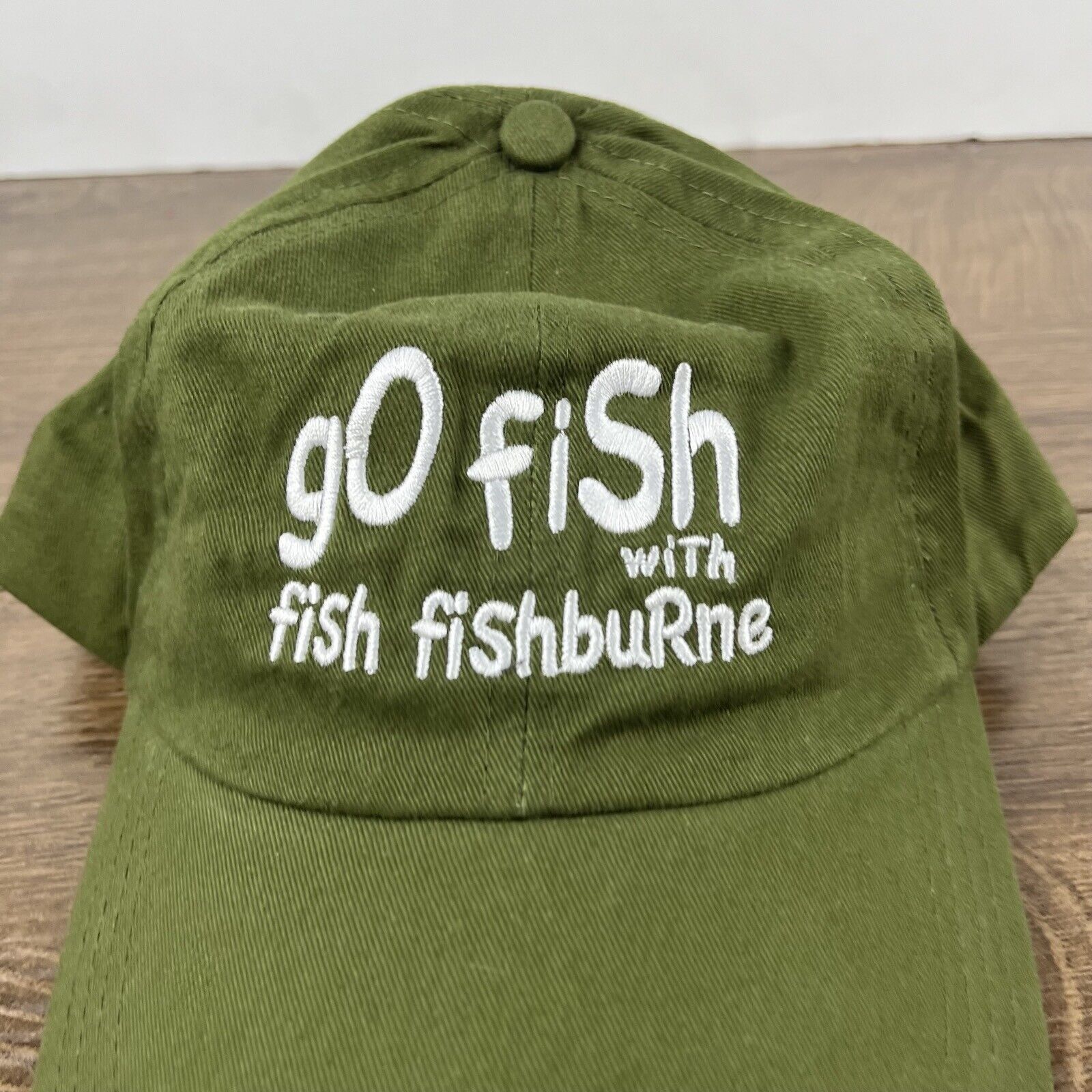 Other Fishburne Hat Go Fish Hat Green Cap Hat Adjustable Hat Green Size ONE SIZE - 6 Thumbnail