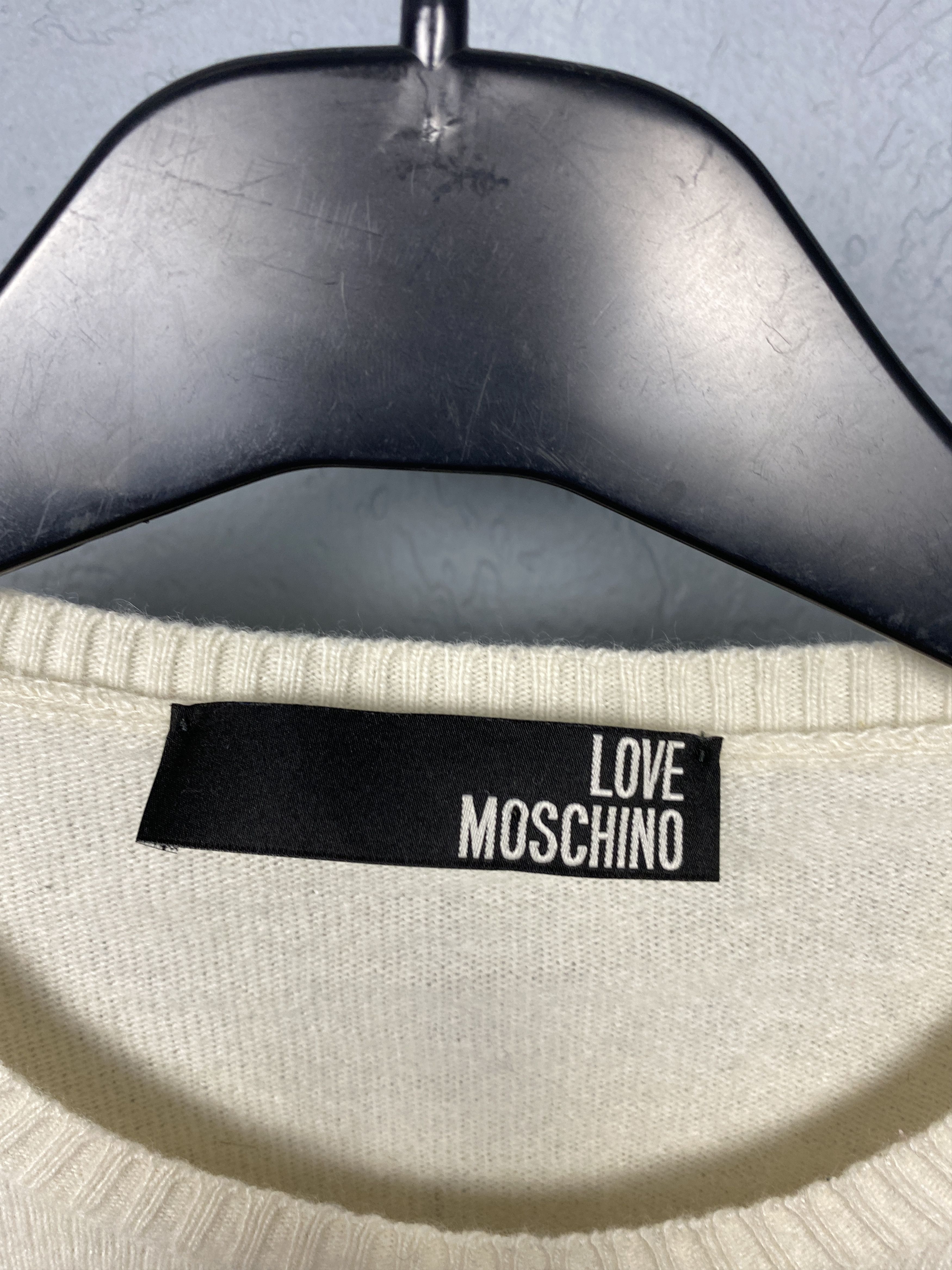 Love Moschino Love Moschino Vintage Womens Wool Knit Crew Neck Sweater Size M / US 6-8 / IT 42-44 - 4 Thumbnail