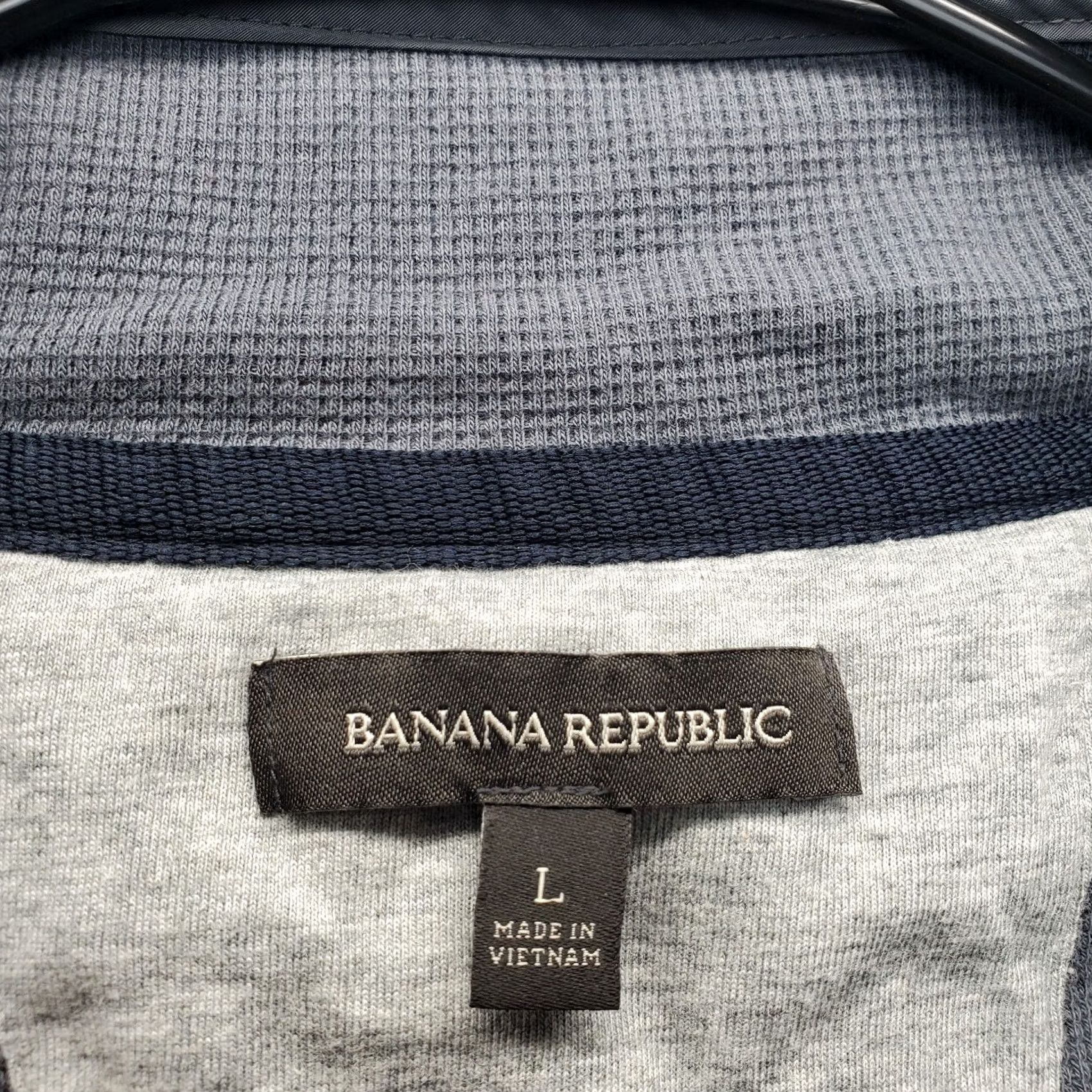 Banana Republic Banana Republic Mens Golf Sweatshirt Shirt L Gray 1/4 Zip Raglan Mock Neck Performance Athletic Size US L / EU 52-54 / 3 - 7 Thumbnail
