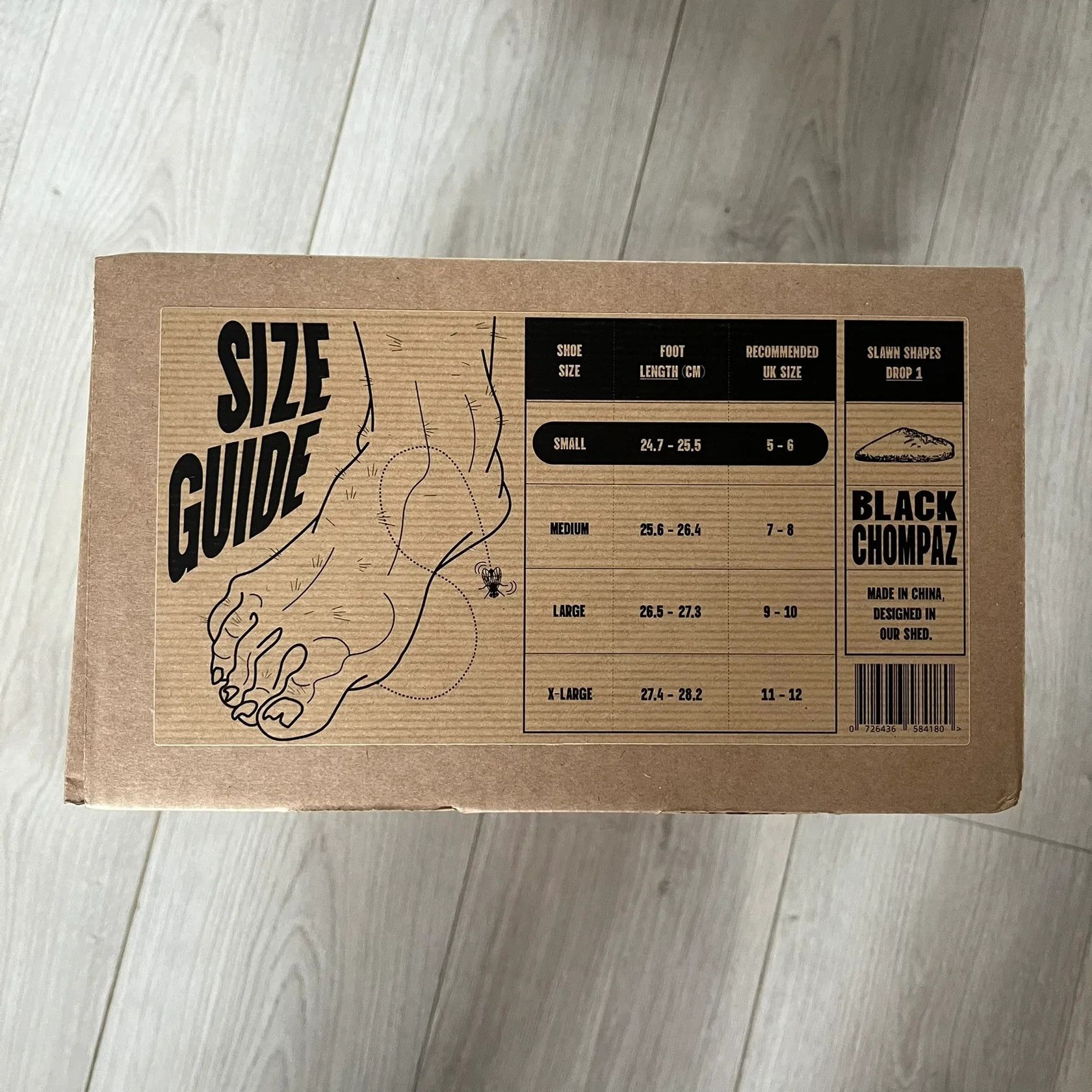 Other UK Slawn Shapes Black Chompaz Sliders Small Size US 9 / EU 42 - 7 Thumbnail