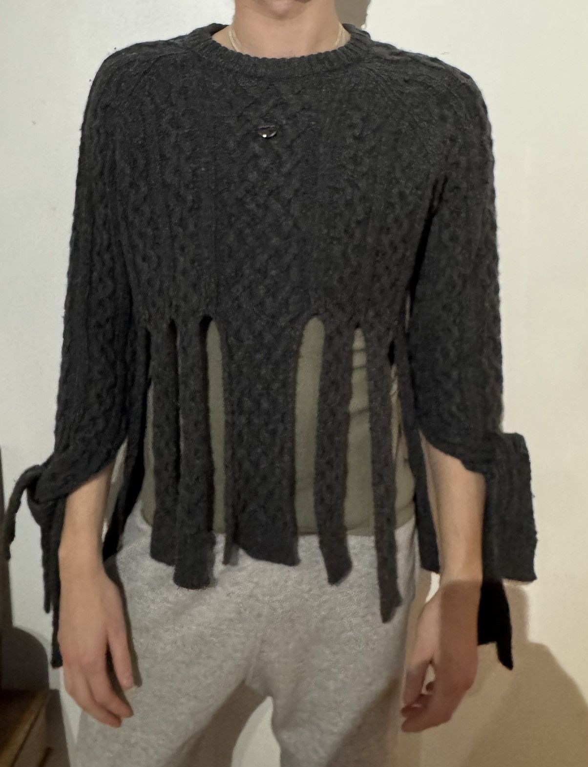 Coperni COPERNI KNIT DECONSTRUCTED SWEATER Size US M / EU 48-50 / 2 - 1 Thumbnail