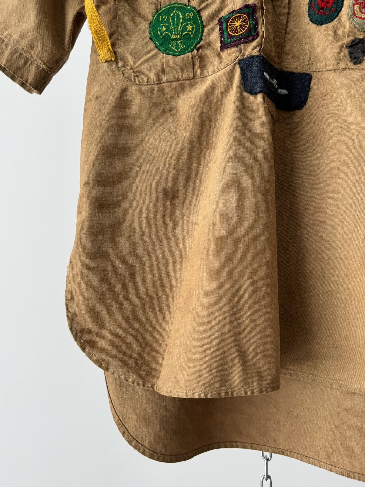 Vintage Original 1940s British Boy Scouts Patches Shirt Size US S / EU 44-46 / 1 - 6 Thumbnail