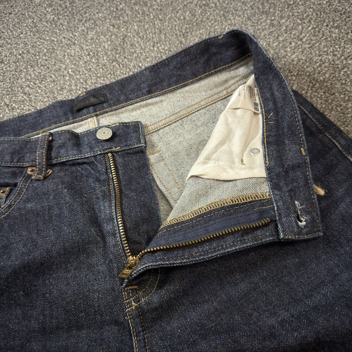 Undercover × Uniqlo 🔥🇯🇵 Japanese Raw Denim Uniqlo Indigo Selvedge Archive Jeans Size US 31 - 14 Thumbnail