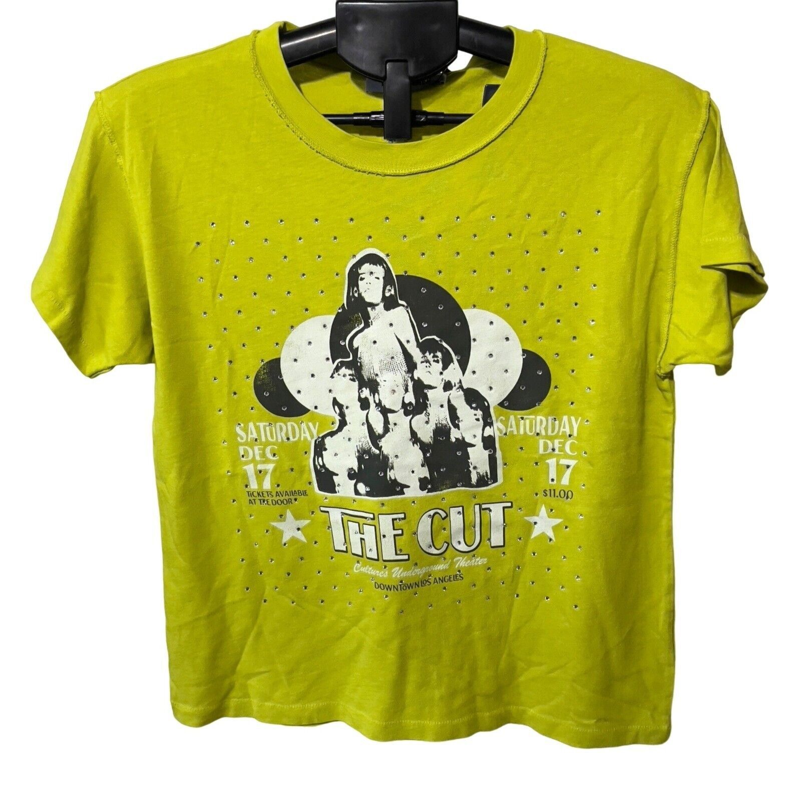 Daydreamer Daydreamer "The Cut" Rhinestone Graphic Tee Small Size S / US 4 / IT 40 - 2 Thumbnail