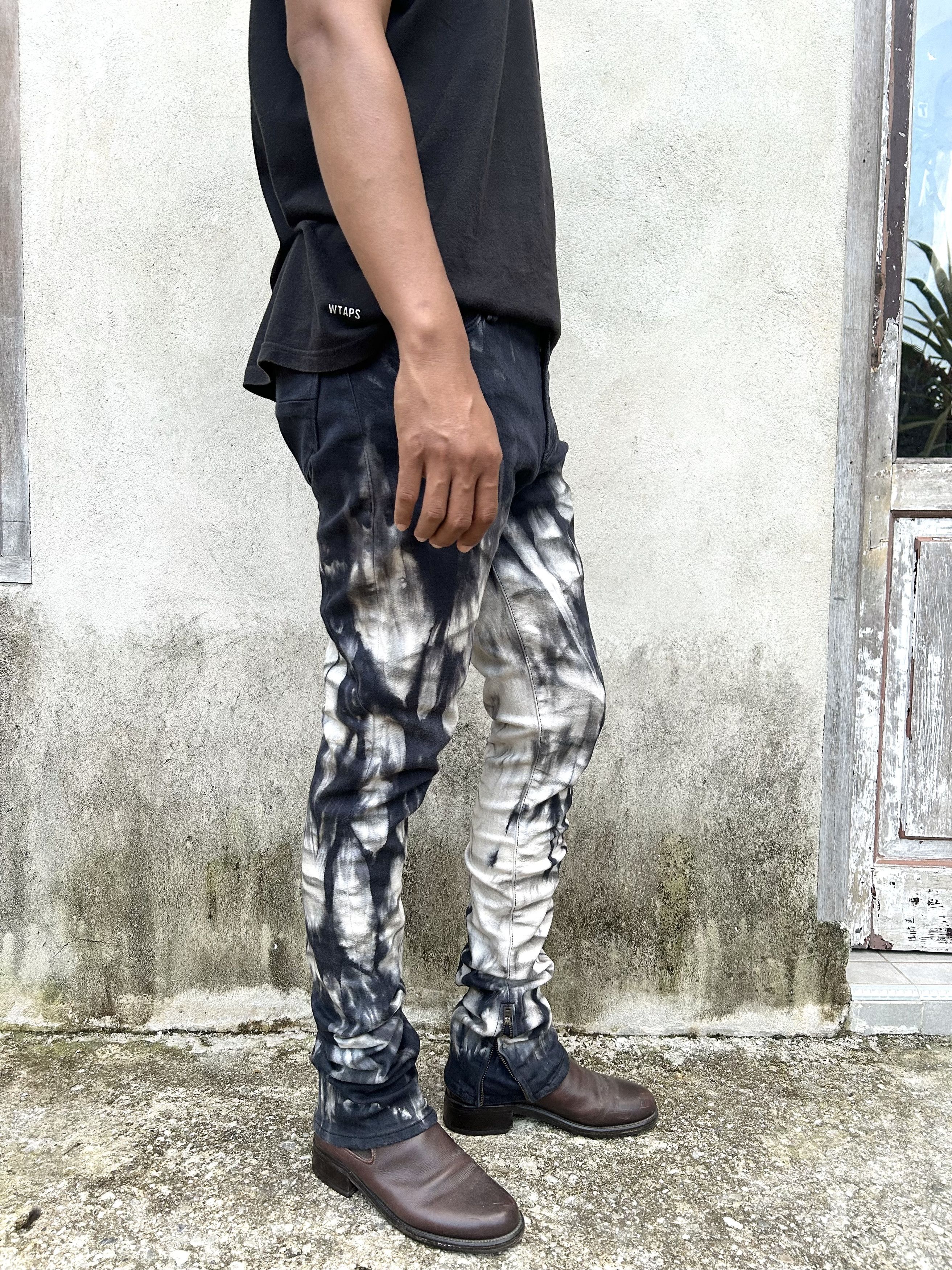 Japanese Brand Johnny Wolf "smoking acid" Jeans Size US 34 / EU 50 - 15 Thumbnail