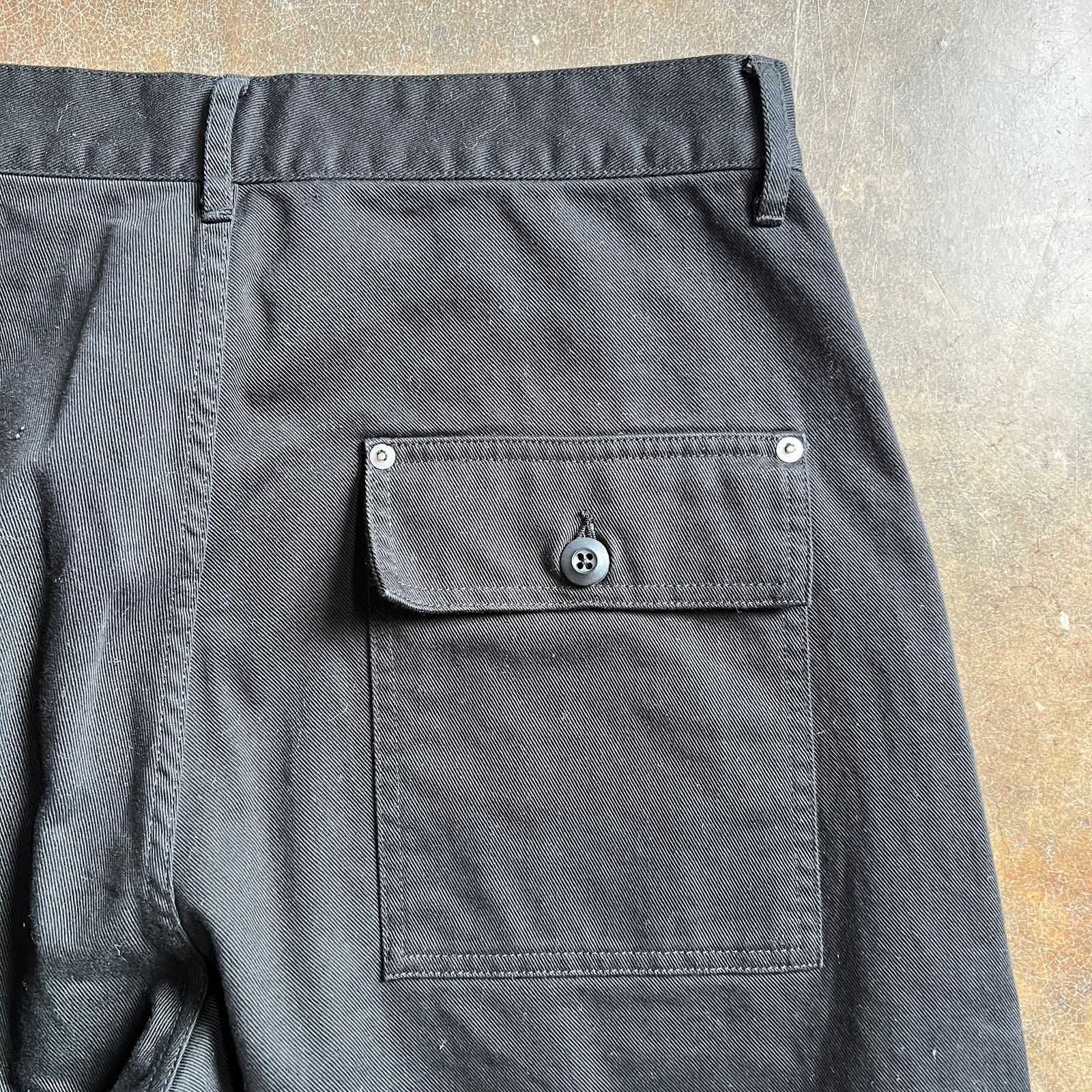 Japanese Brand FAIZ T.S. Baker Double Knee Black Work Pant 34x32 $400 NWT Size US 34 / EU 50 - 5 Thumbnail
