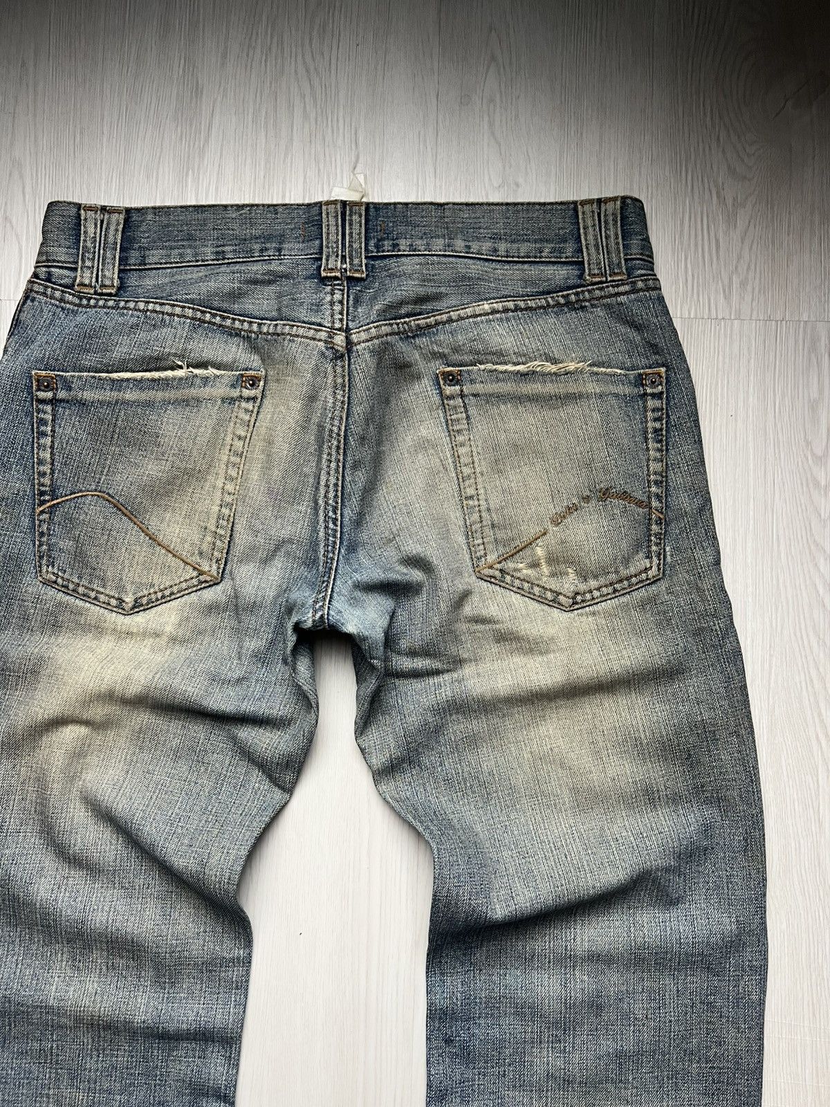 Dolce & Gabbana Dolce Gabbana Mudwash Distressed Jeans Small Embroidered Size US 32 / EU 48 - 3 Thumbnail
