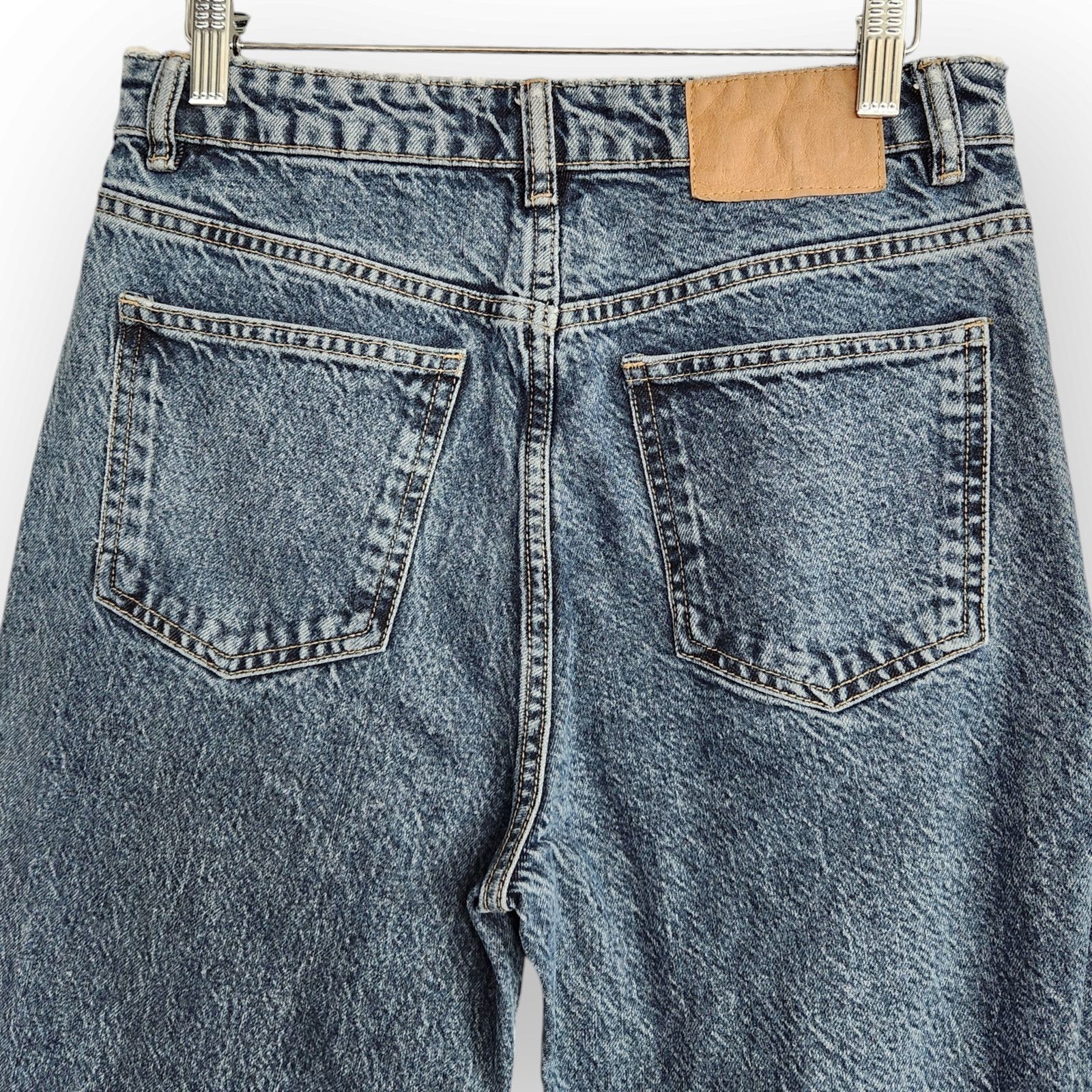 Zara Zara 80s Inspired High Waisted Acid Washed Mom Jeans 6 Size 28" / US 6 / IT 42 - 5 Thumbnail