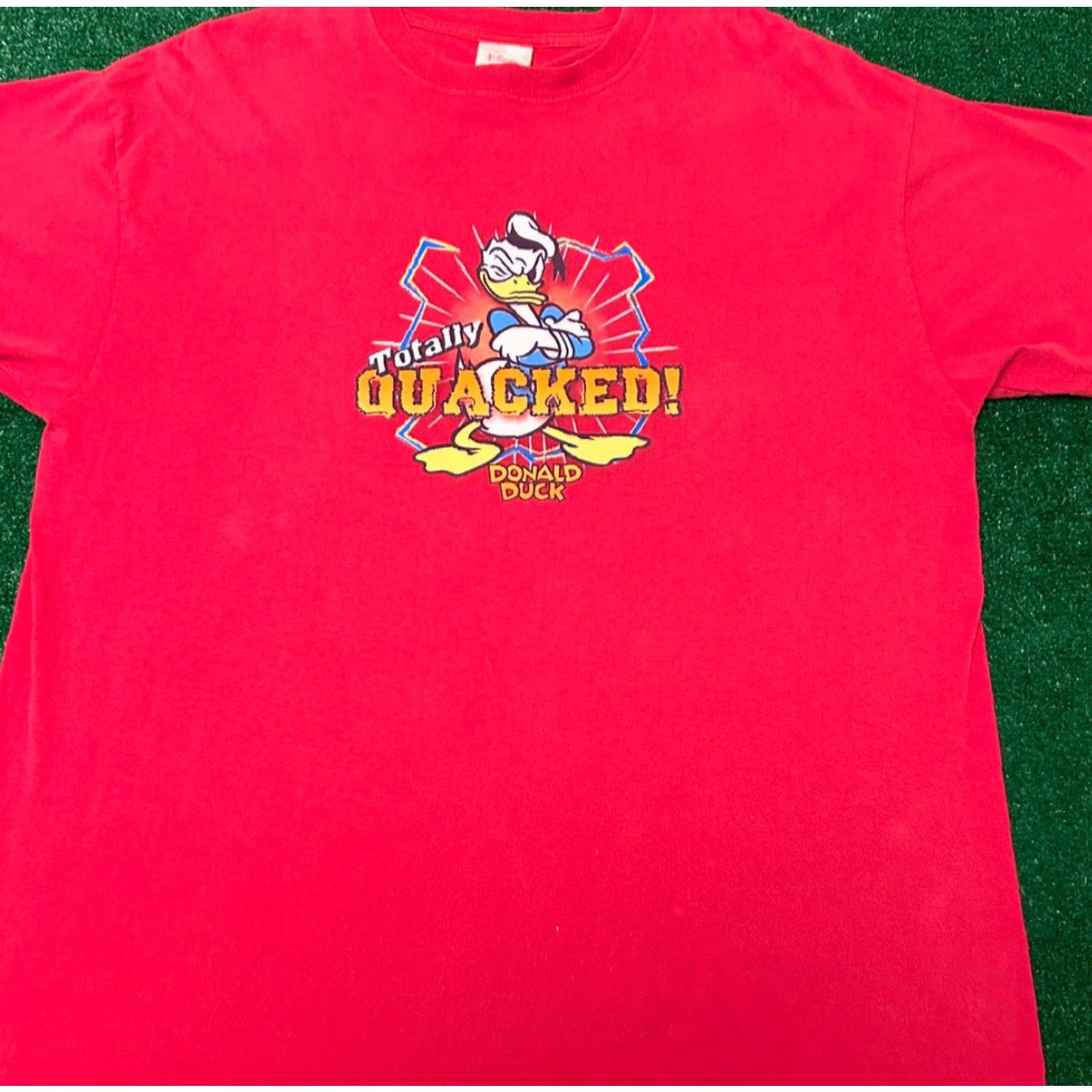 Disney VINTAGE Disney Donald Duck Totally Quacked Cartoon VTG Shirt Mens XL Red 90s Cartoon Hip Hop Shirt Mens XL Size US XL / EU 56 / 4 - 3 Thumbnail