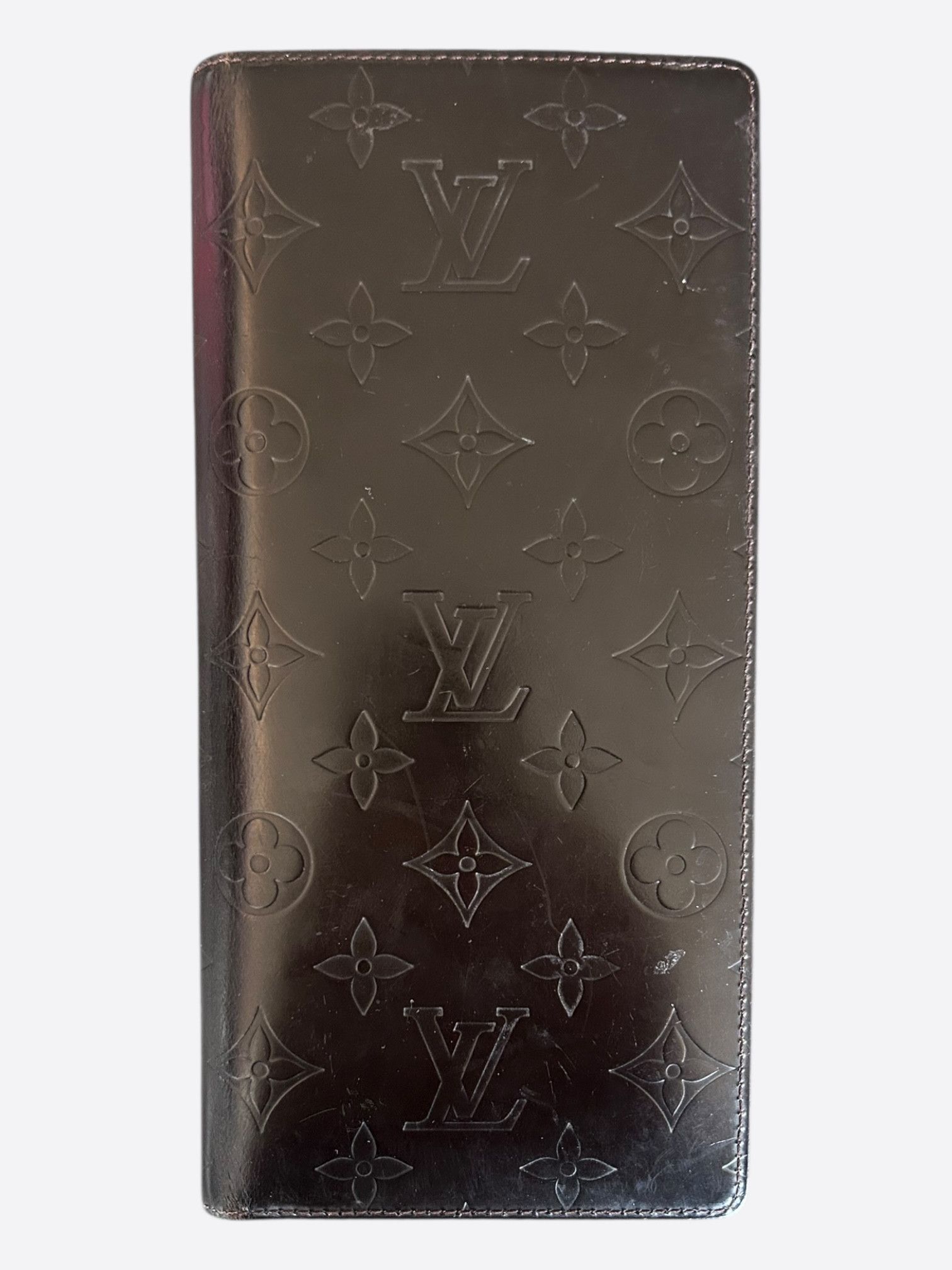 Louis Vuitton Louis Vuitton Black Vernis Monogram Brazza Wallet Size ONE SIZE - 1 Thumbnail