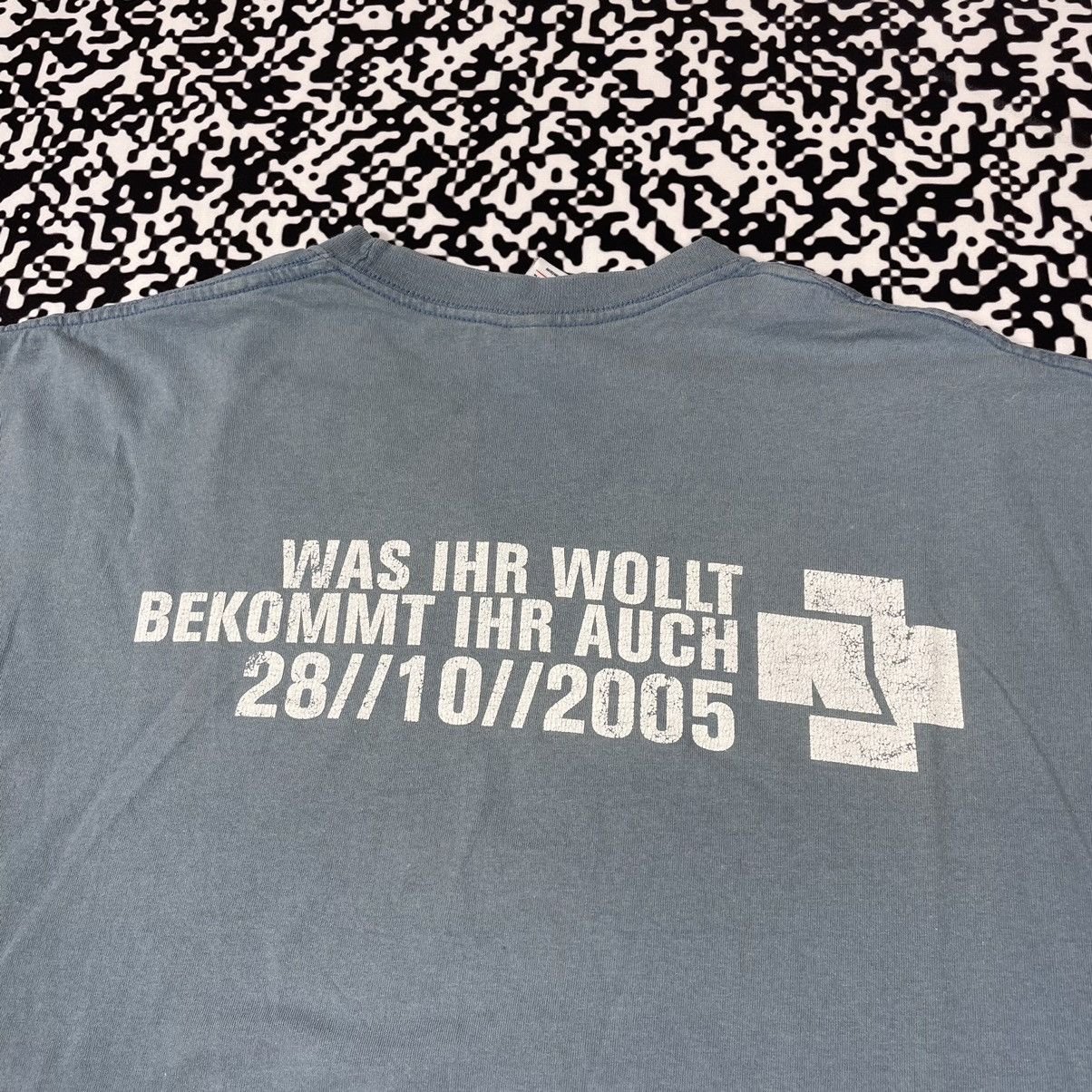 Band Tees × Vintage Vintage 00s Rammstein RosenRot 2005 Band Rock T-shirt Size US XL / EU 56 / 4 - 13 Thumbnail
