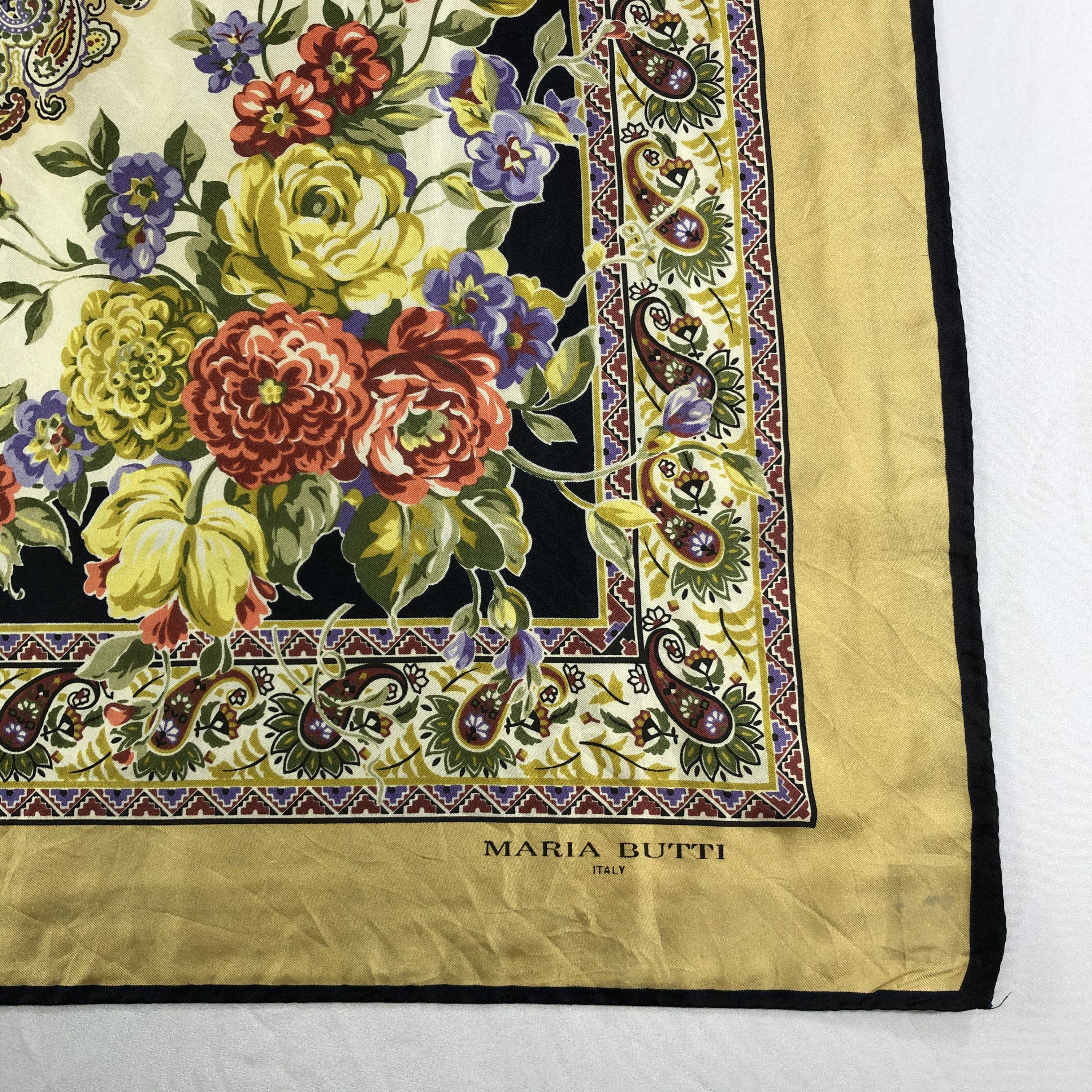 Vintage Vintage Maria Butti Silk Scarf Size ONE SIZE - 3 Thumbnail