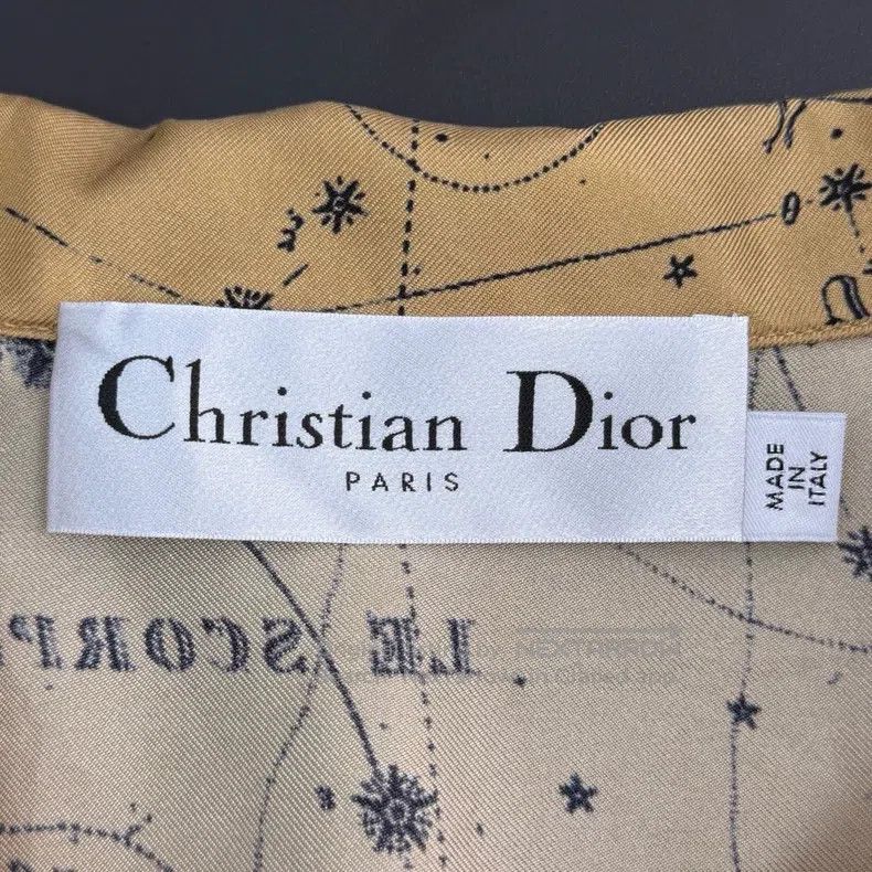 Dior Dior Coffee-coloured constellation series mulberry silk sh Size S / US 4 / IT 40 - 5 Thumbnail
