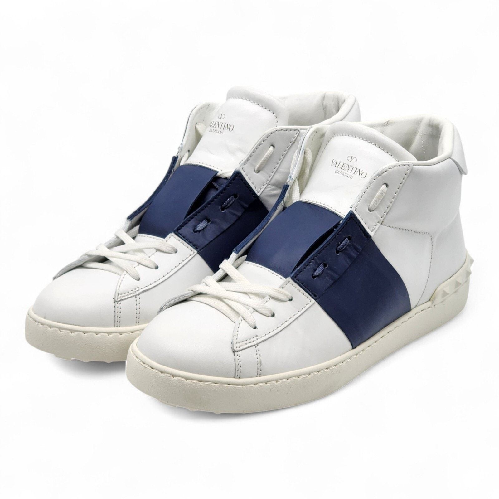 （sale)ヴァレンティノ  W/マリンブルー オープンスニーカー Valentino Open Sneakers | Grailed
