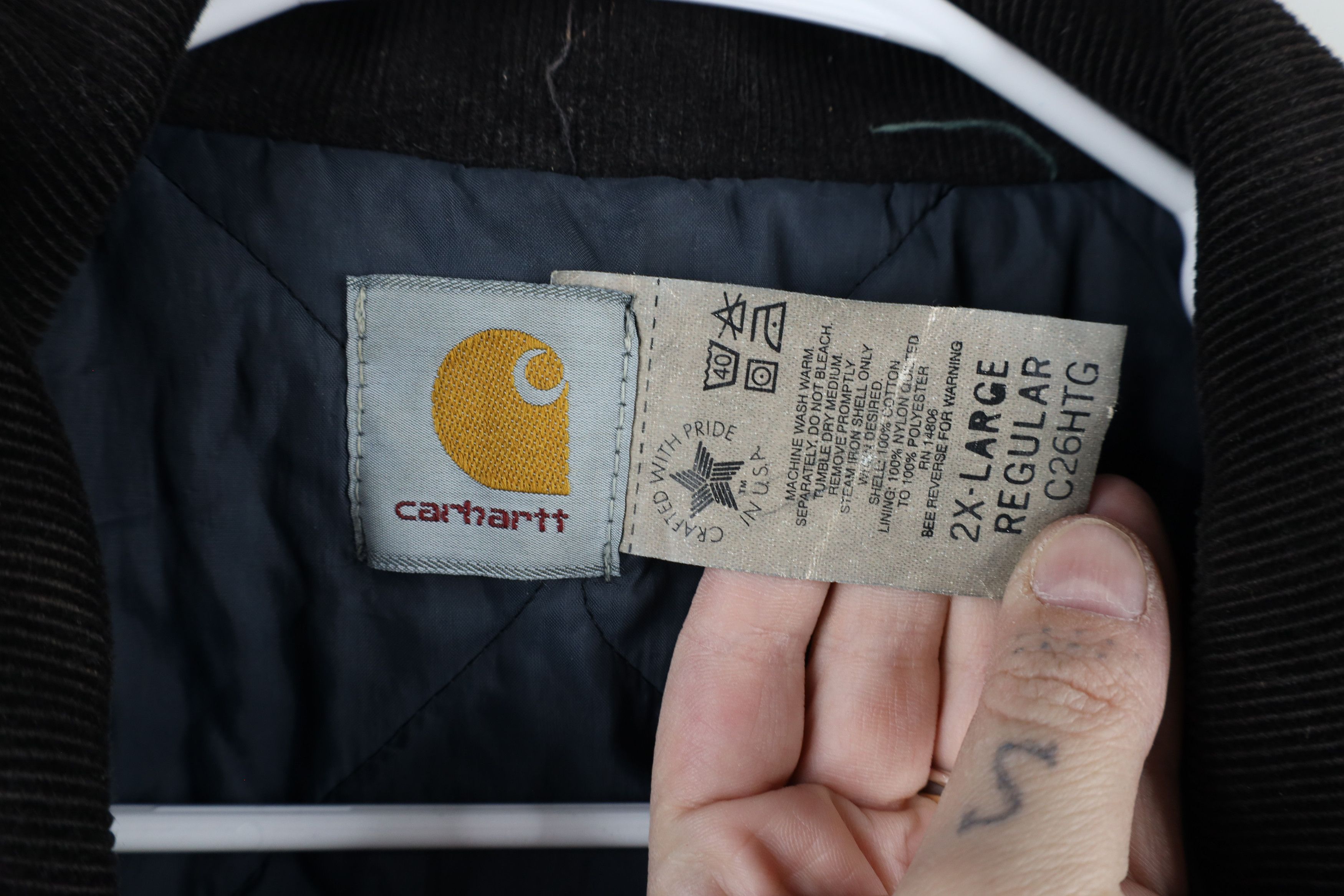 Carhartt × Vintage Vintage 90s Carhartt Canvas Chore Barn Jacket Green USA Size US XXL / EU 58 / 5 - 7 Thumbnail