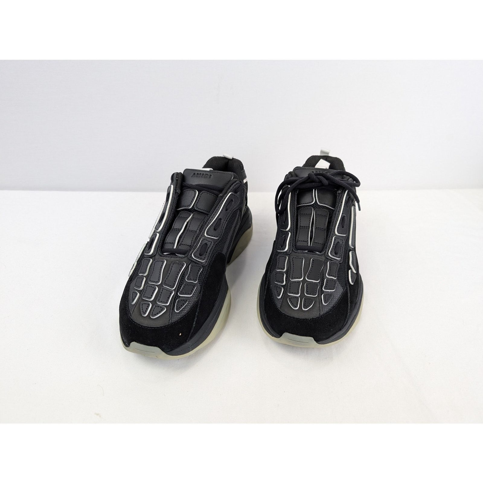 Amiri o1rshd1 Bone Runner Sneakers in Black Size US 13 / EU 46 - 7 Thumbnail