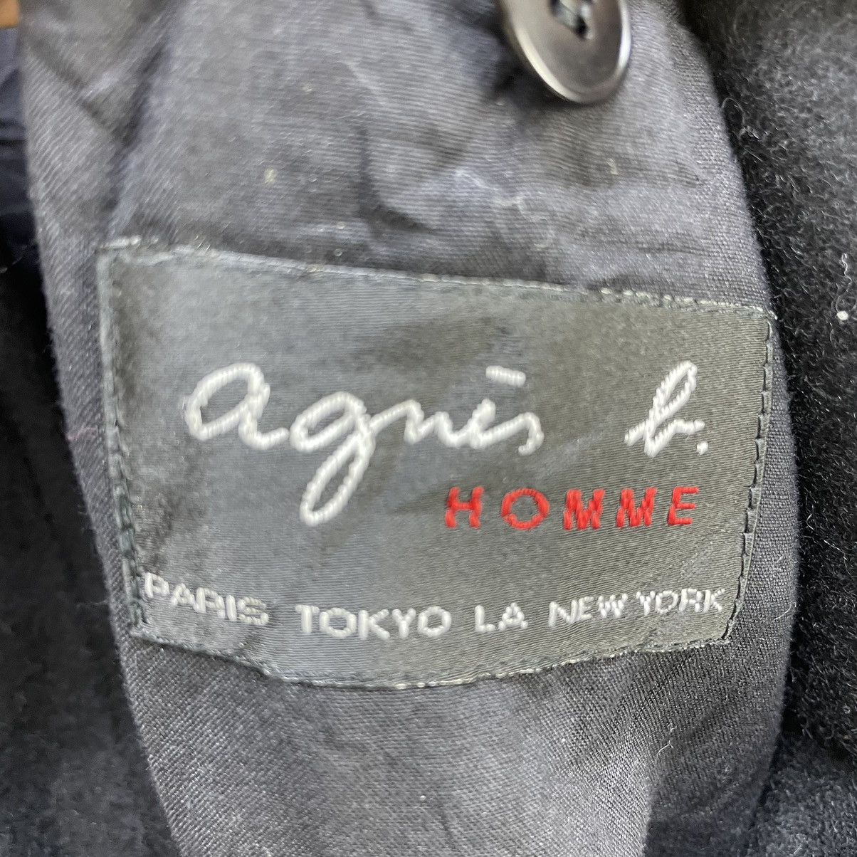 agnes b. 🔥Vintage Agnes B Homme Heavy Long Coat Made In France Size US M / EU 48-50 / 2 - 4 Thumbnail