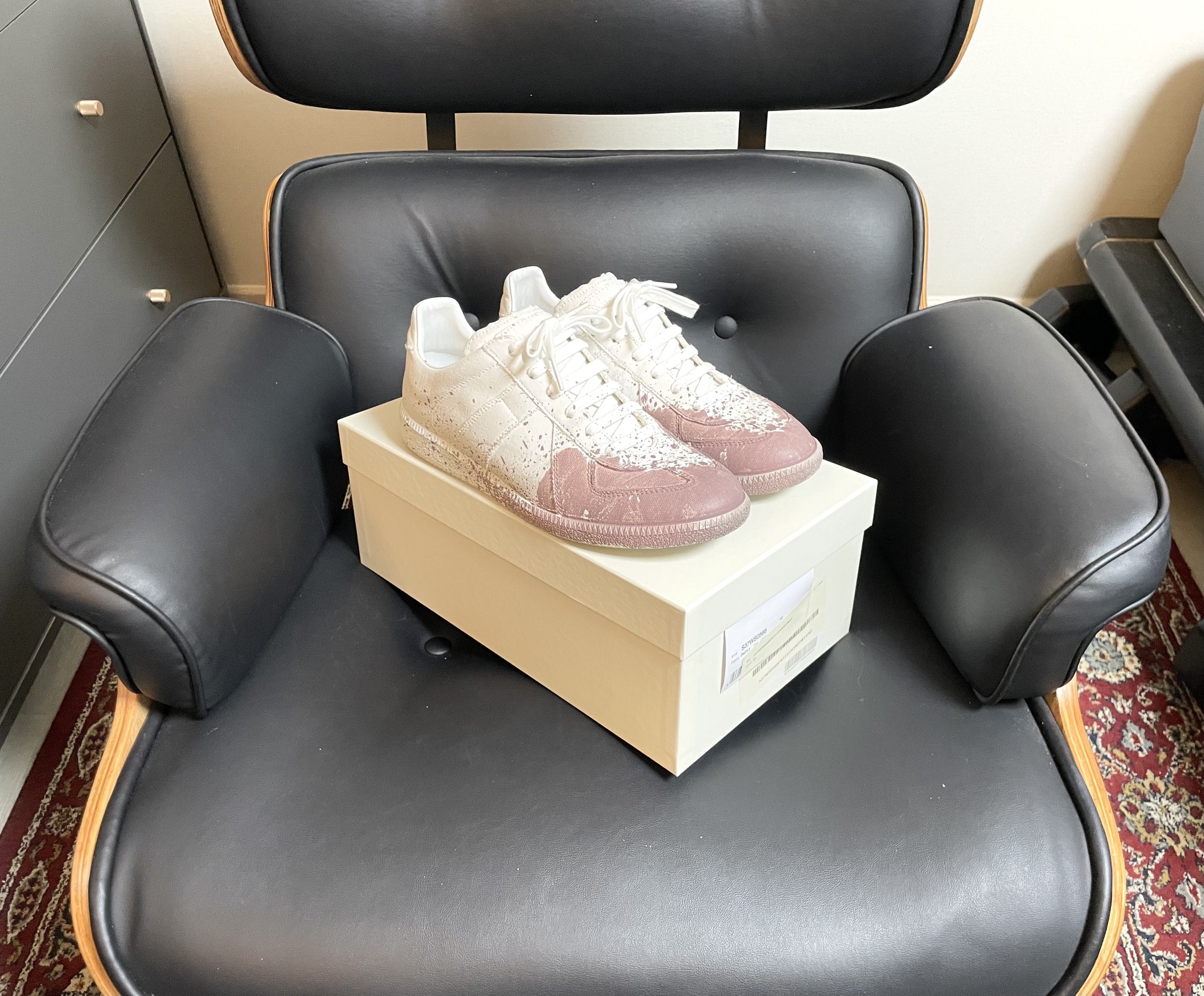 Maison Margiela Maison Margiela GAT (Paint Splatter Canvas) Size US 9 / EU 42 - 2 Thumbnail