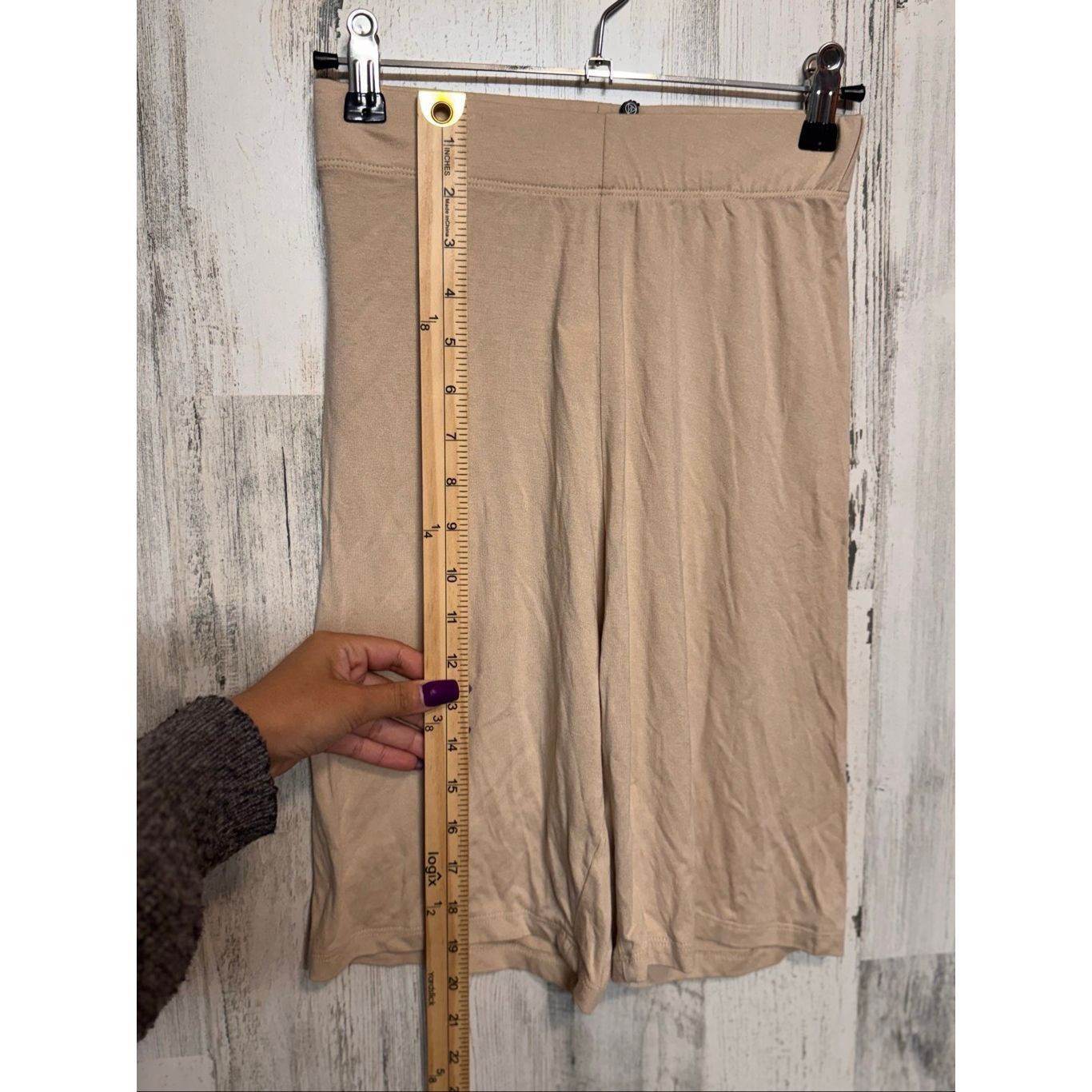 Other Missguided Sand Beige Cycling Shorts Women’s Size US 6 | Str Size 28" / US 6 / IT 42 - 6 Thumbnail