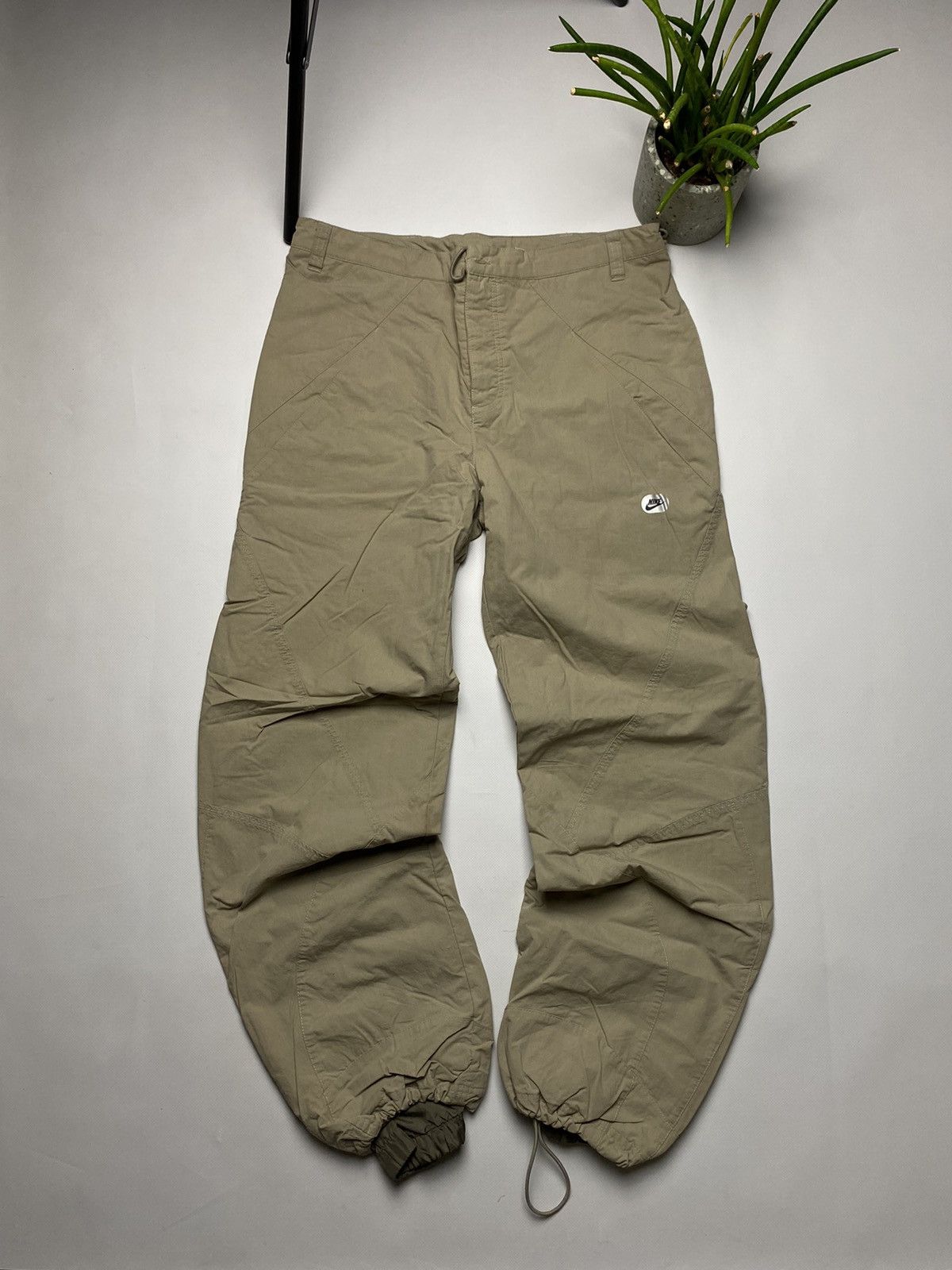 Nike × Vintage Nike vintage rare pants y2k drill Size US 31 - 1 Thumbnail