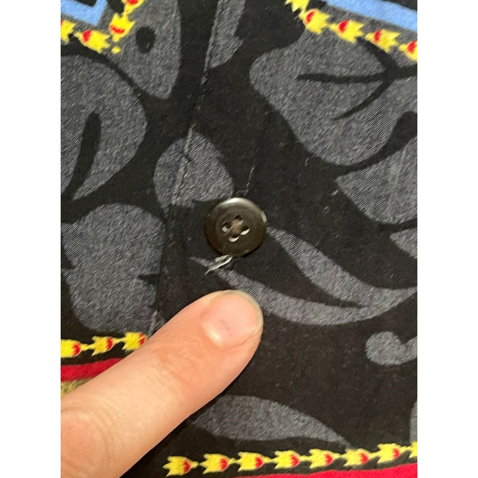 Big Dogs Big Dogs Shirt Men M Black Hawaiian Button-Up Short Sleeve Size US M / EU 48-50 / 2 - 5 Thumbnail