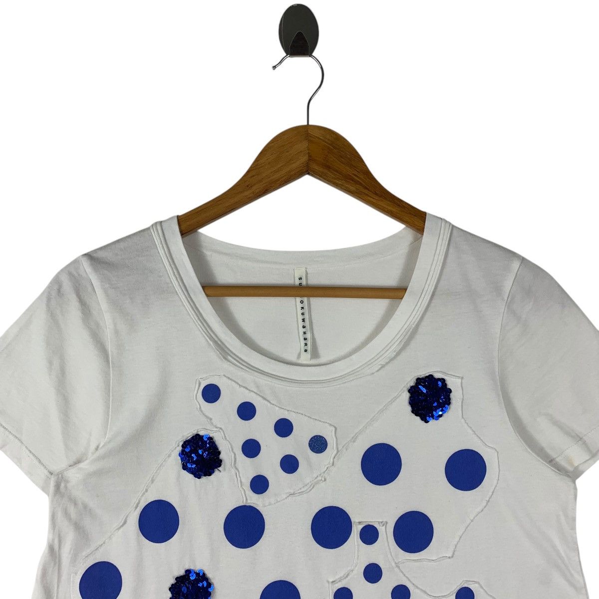 Designer × Issey Miyake SUNAOKUWAHARA patchwork women tee Size M / US 6-8 / IT 42-44 - 2 Thumbnail
