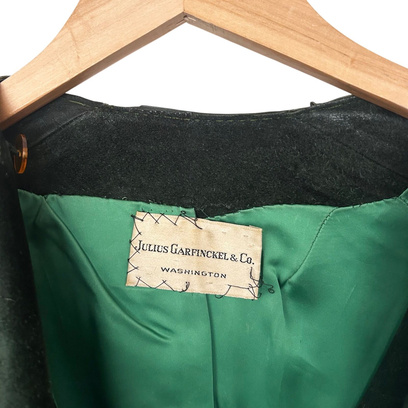 Other Vintage Julius Garfinckel & Co Green Suede Jacket Size M / US 6-8 / IT 42-44 - 2 Thumbnail