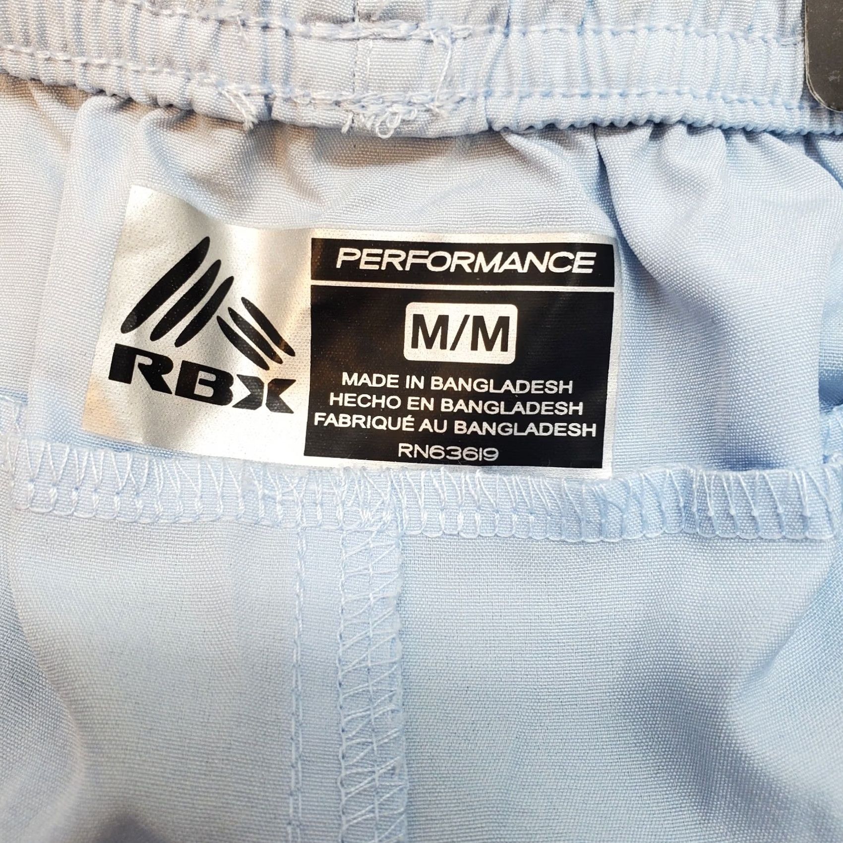 Vintage RBX Active Training Shorts Mens M Blue Performance Side Slit Wicking Resistant Size US 31 - 6 Thumbnail