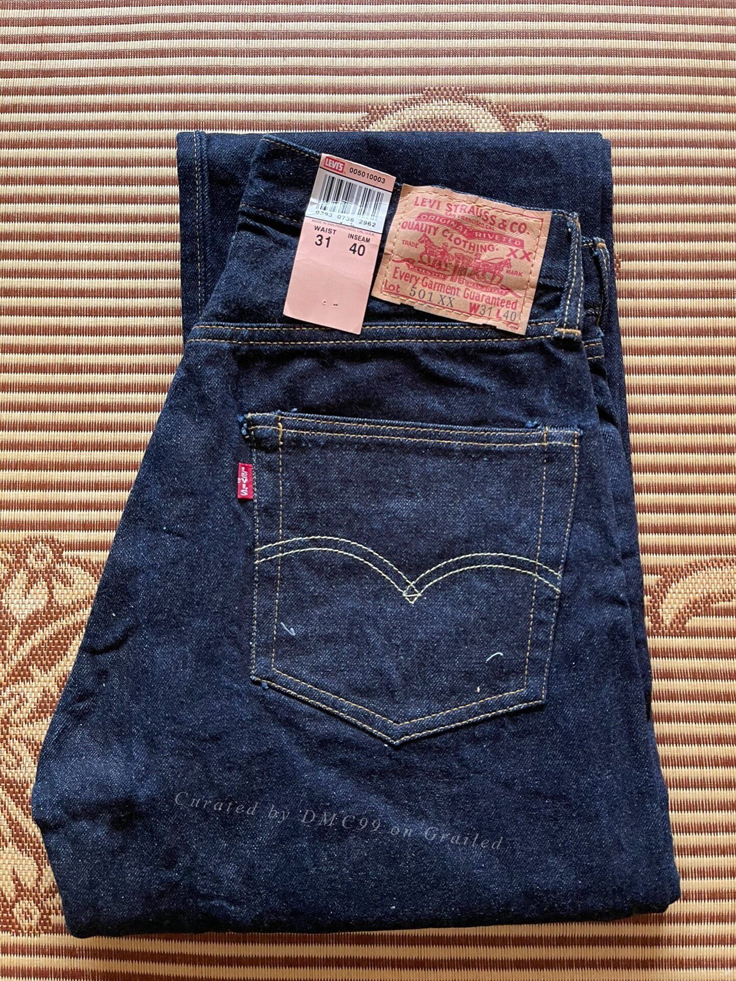 Levi's Vintage Clothing Levi's 501xx 1955 Raw Denim Jeans Size US 30 / EU 46 - 1 Thumbnail