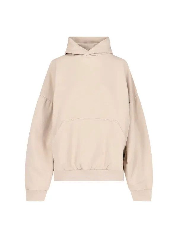 Balenciaga o1bcso1str0426 Round Hoodie in Light Beige Size US L / EU 52-54 / 3 - 1 Thumbnail