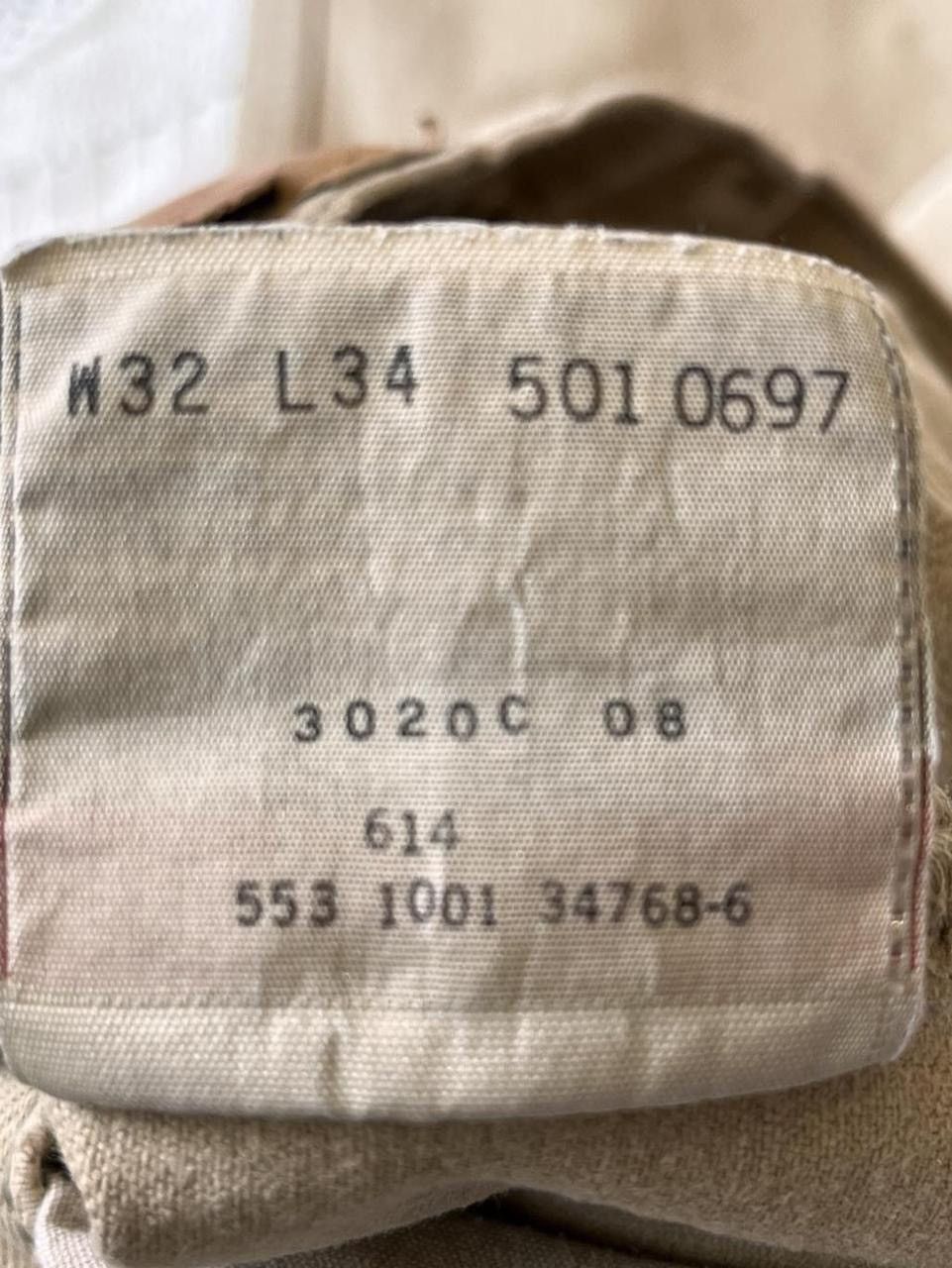 Levi's Vintage Levi’s 100% rigid cotton 501s Desert Khaki size~ 32 Size US 33 - 5 Thumbnail