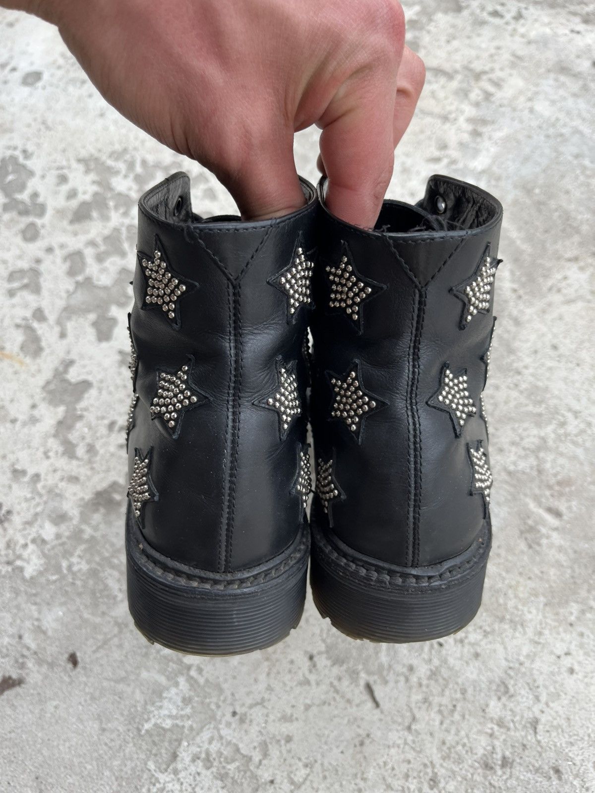 Saint Laurent Paris Saint Laurent Star Studded Leather Lace-Up Combat Boots Size US 6 / IT 36 - 4 Thumbnail