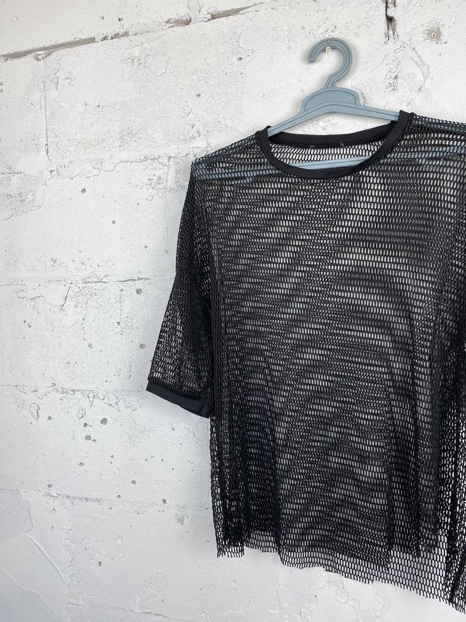 Japanese Brand × Seditionaries Y2K JAPANESE VINTAGE MESH SHIRT (RICK OWENS STYLE) Size US XL / EU 56 / 4 - 2 Thumbnail